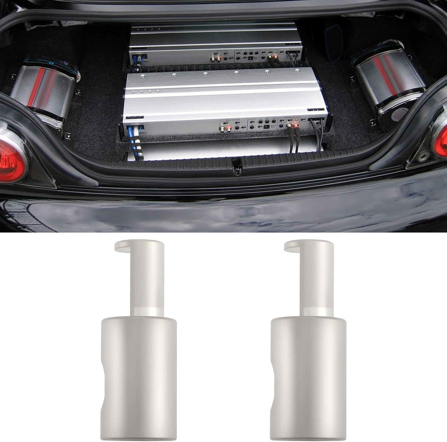 Emagtech 4Pcs Car Stereo Audio Wire Reducer 1/0 Gauge Power Ground Wire Pin for Most Cars Amp Input image number 4