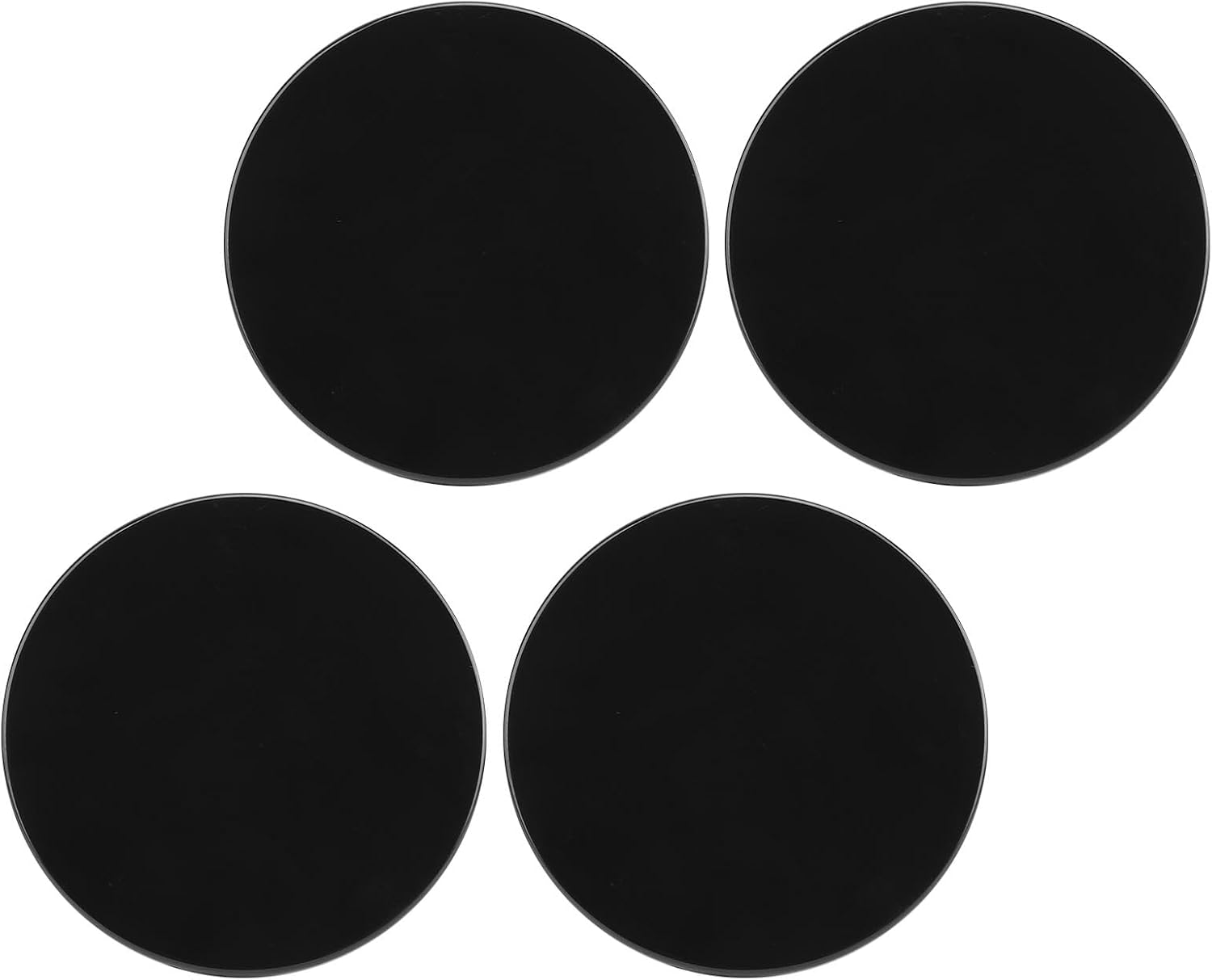 Ejoyous 4PCS 70Mm Wheel Center Caps, 60Mm Inner Diameter Abs+Metal Material Precise, Fit for Sedans/Suvs/Sports Cars, Easy Installation Stylish Decorative Protective Covers (Black)