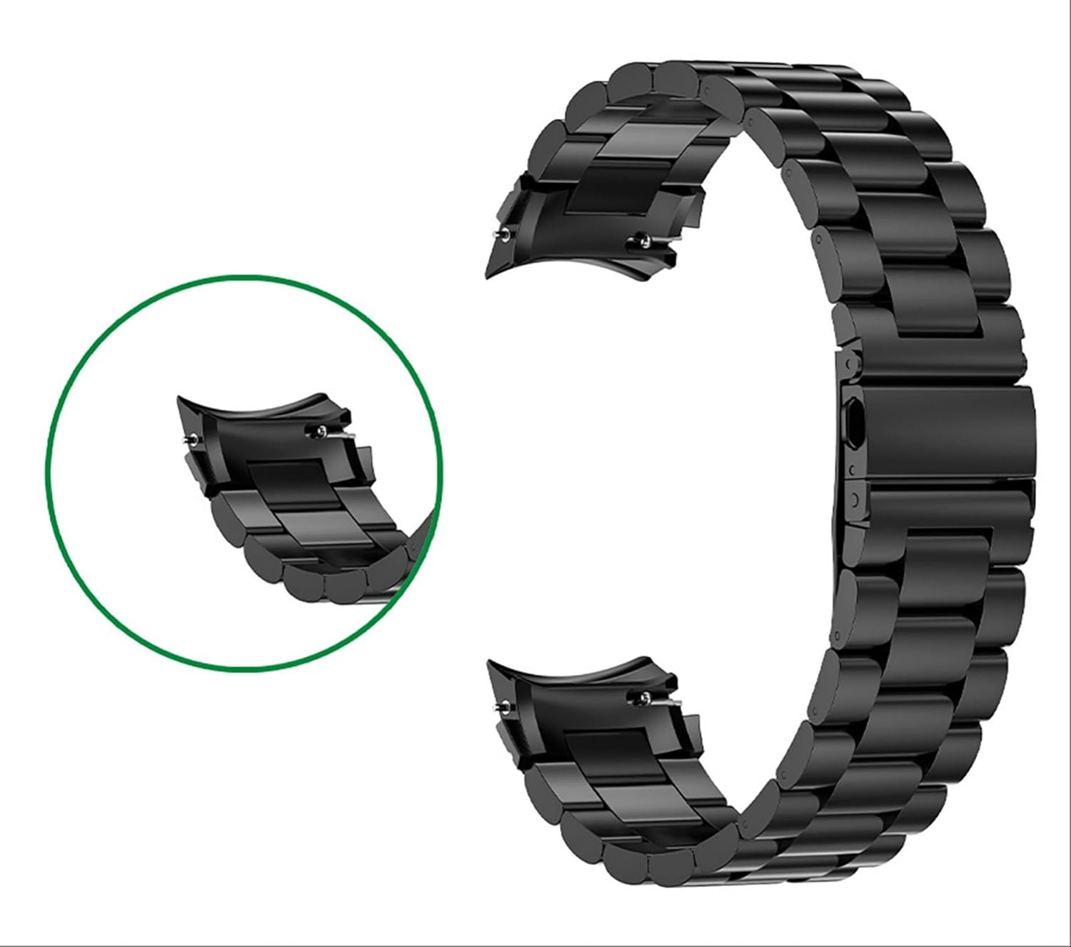 GIOPUEY Strap Compatible with Oneplus Watch 3, Stainless Steel Strap, Wear-Resistant, Stylish, Replacement Strap image number 3