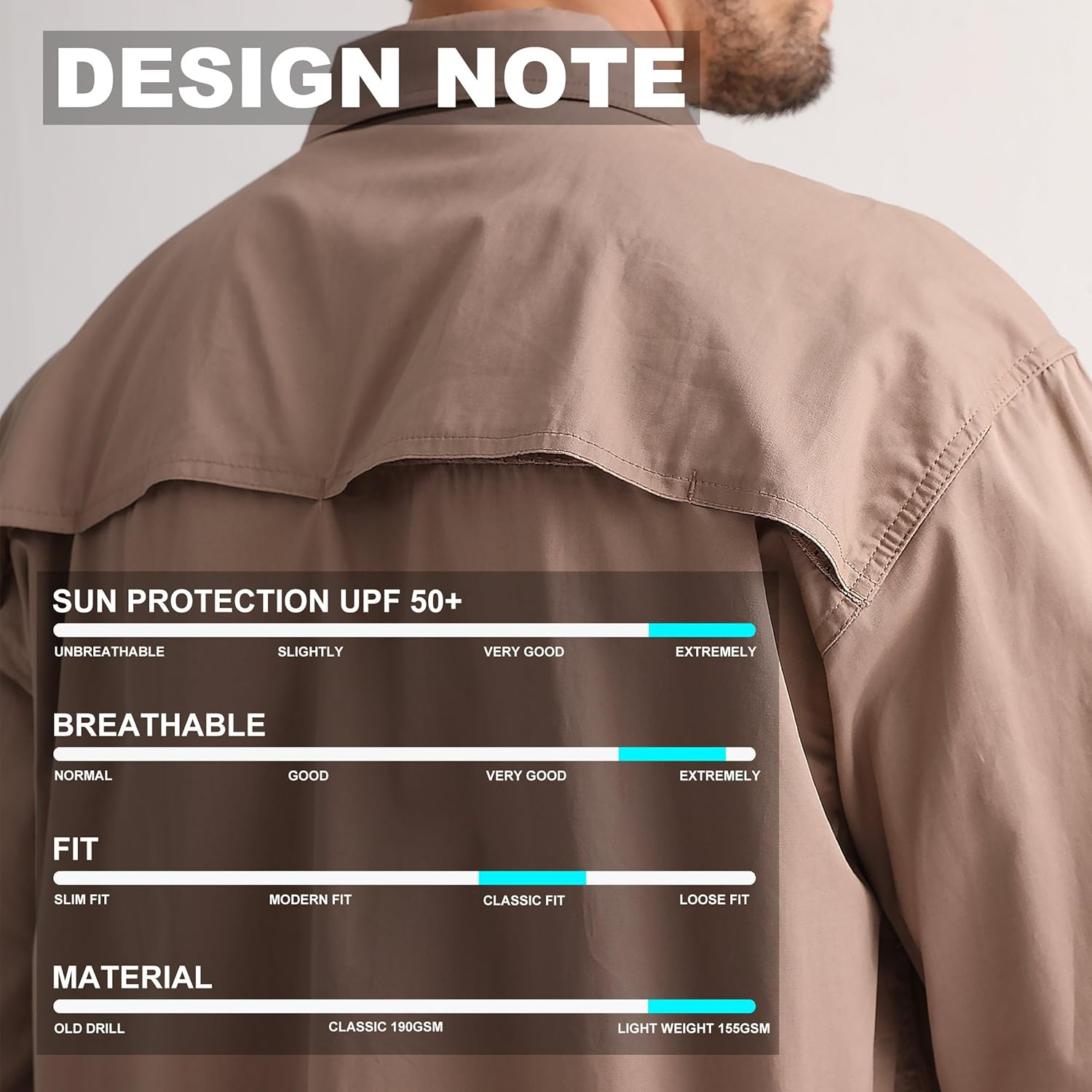 BIG BEE Men&rsquo;S Cotton Work Shirt &ndash; Lightweight, Durable Traditional Workwear