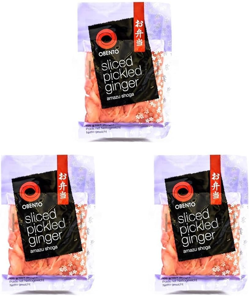 Obento Pink Sliced Pickled Ginger Amazu Shoga, 100 G image number 1