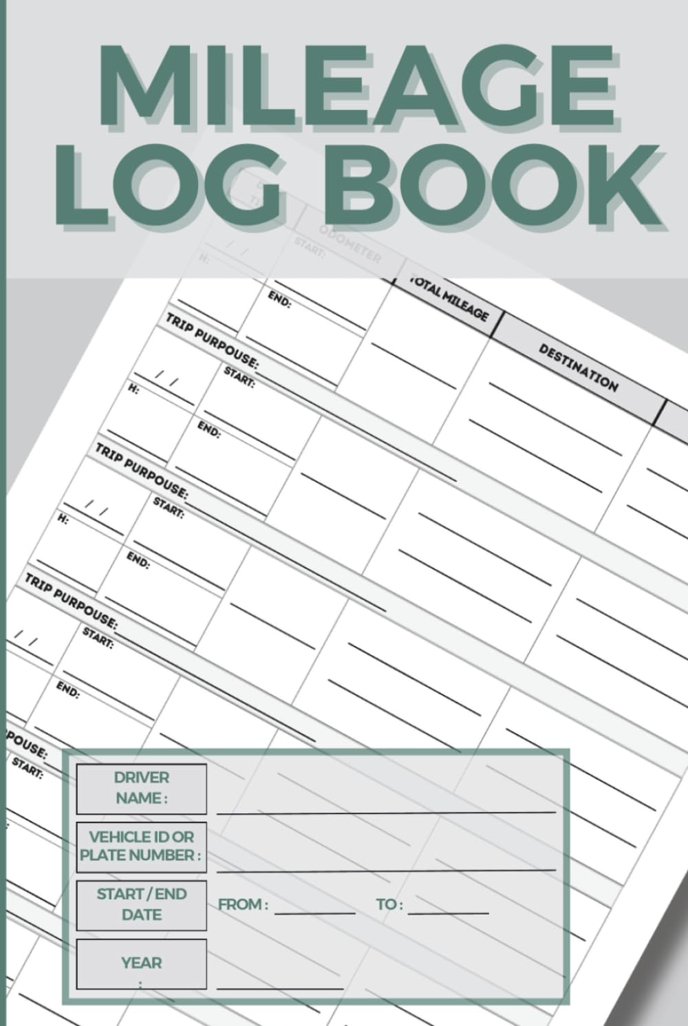 Mileage Log Book: Track Daily Miles, Vehicle Expenses & Maintenance | for Self-Employed Professionals, Freelancers, Rideshare & Delivery Drivers | ... Totals & Annual Summary (6X9, 100 Pages) image number 1