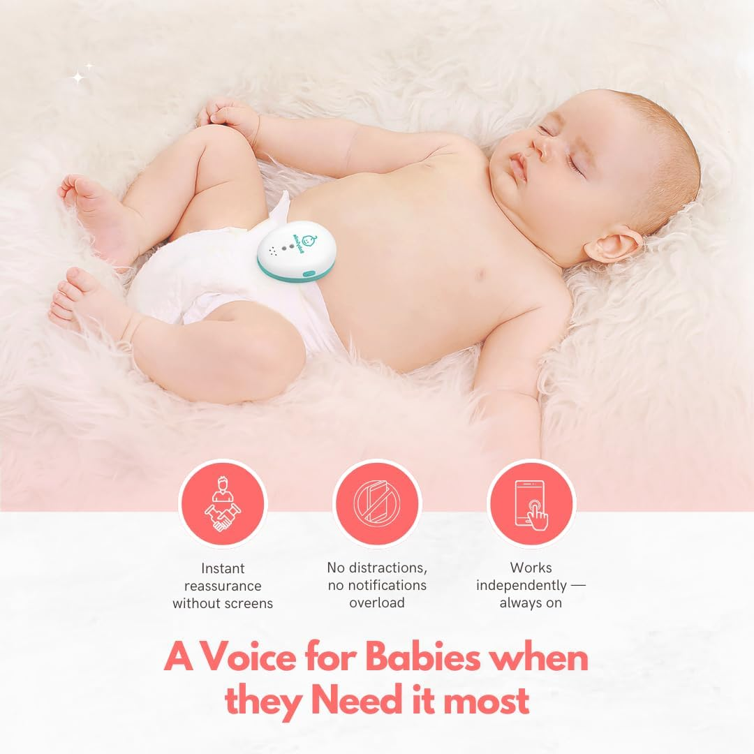 Baby Smile Baby Motion Breathing Monitor | Baby Abdominal Movement Monitor | Audible Alerts for Quick Alerts | Diaper Clip | No Bluetooth image number 1