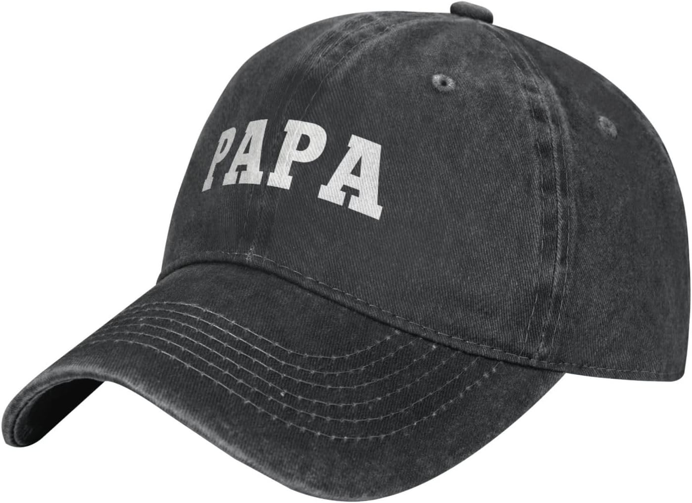 Papa Hat Adjustable Vintage Washed Cotton Dad Baseball Cap Gifts for Men Grandpa Dad Husband image number 3
