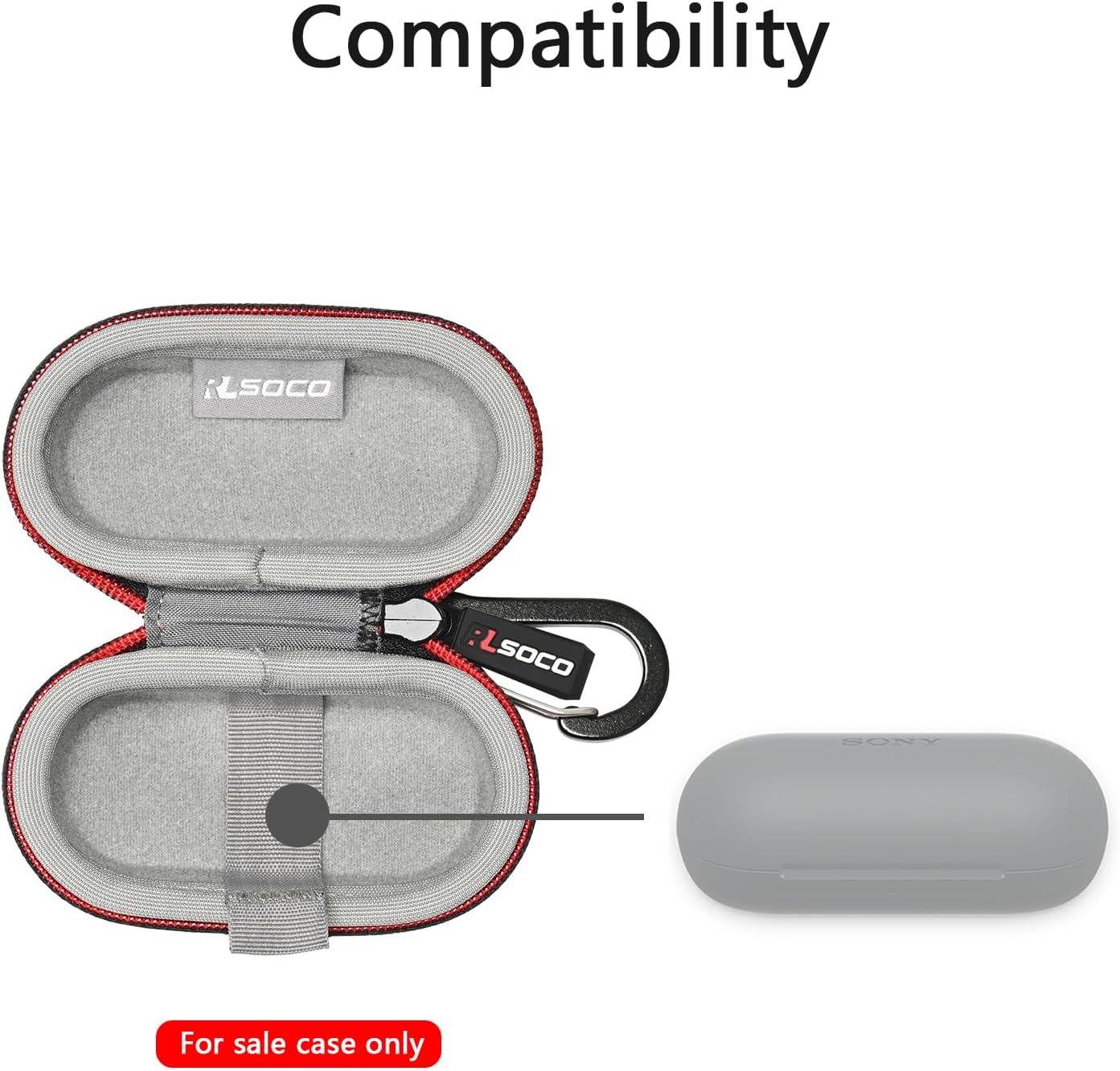 RLSOCO Hard Case for Sony WF-C700N / WF-C510 / WF-C710N / WF-C500 Truly Wireless Noise Cancelling Earbuds (Case Only) image number 4