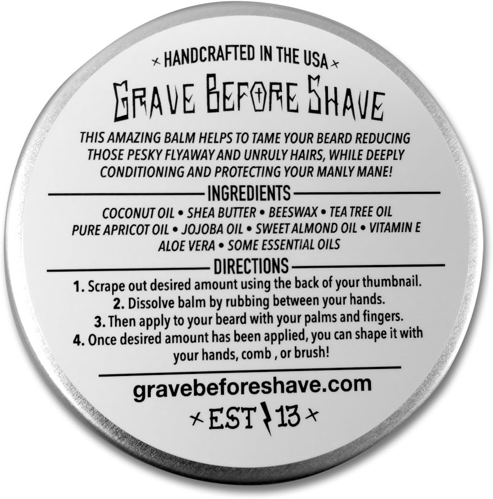 Grave before Shave Head Hunter Beard Balm (Tropical Summer Aroma) (4 Oz.) image number 2