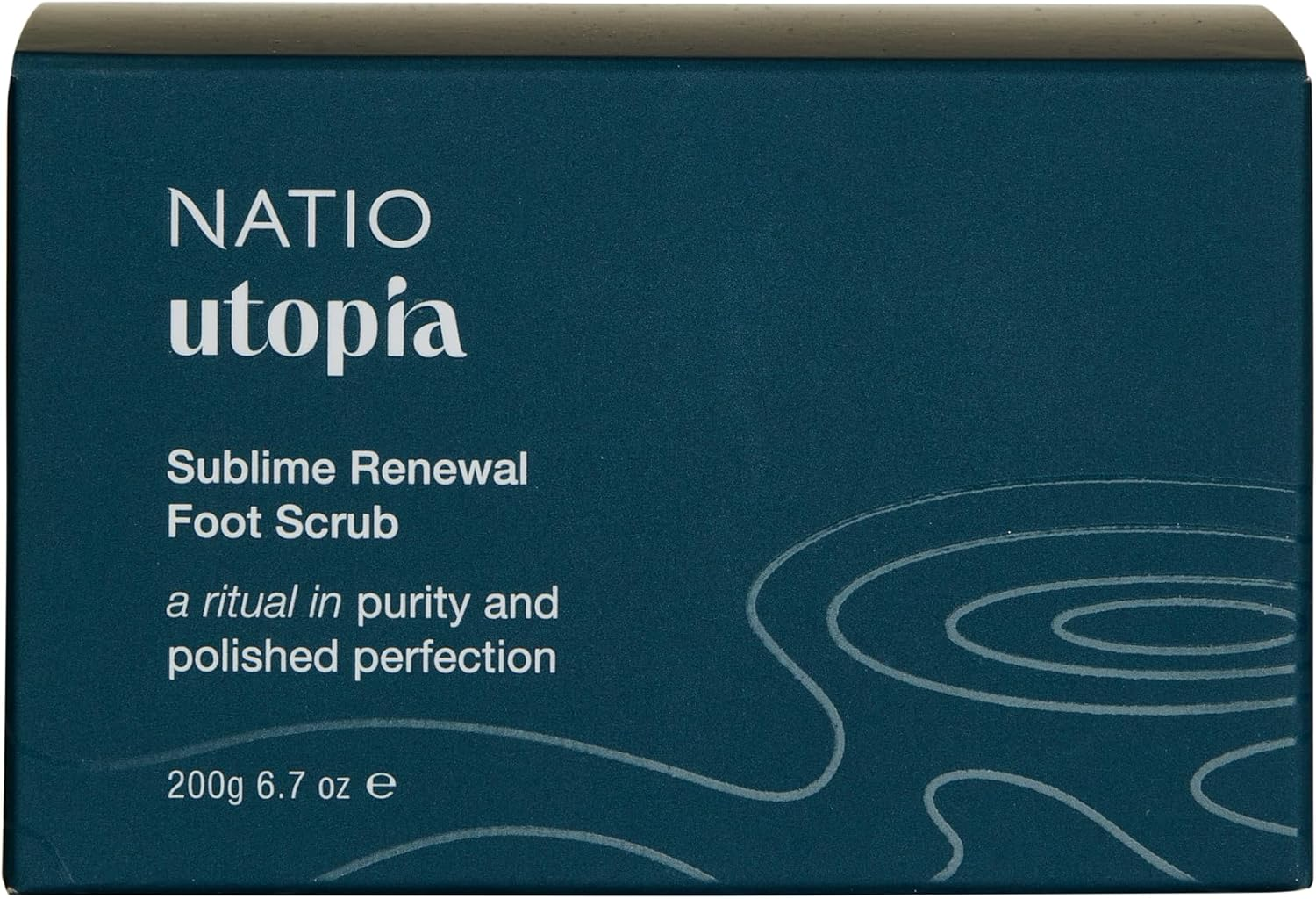 Natio Australia Utopia Sublime Renewal Foot Scrub - Pumice, Olive Oil, Coconut, Peppermint, Orange, Grapefruit & Rosemary - Vegan Friendly & Made in Australia image number 6