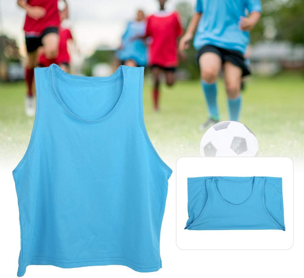 Size Kid Sports Vest, Training Bibs, Blue Lightweight Size Cycling Sports Dancing and Fishing for Soccer Basketball Outdoor Sports Ball Sports Running image number 6