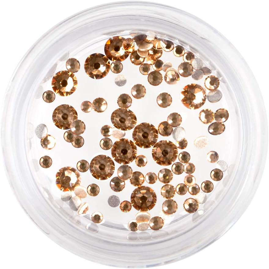 Catherine Nail Art Rhinestones Selection Privilege Orange Gold (Approx 100 Pieces) image number 2