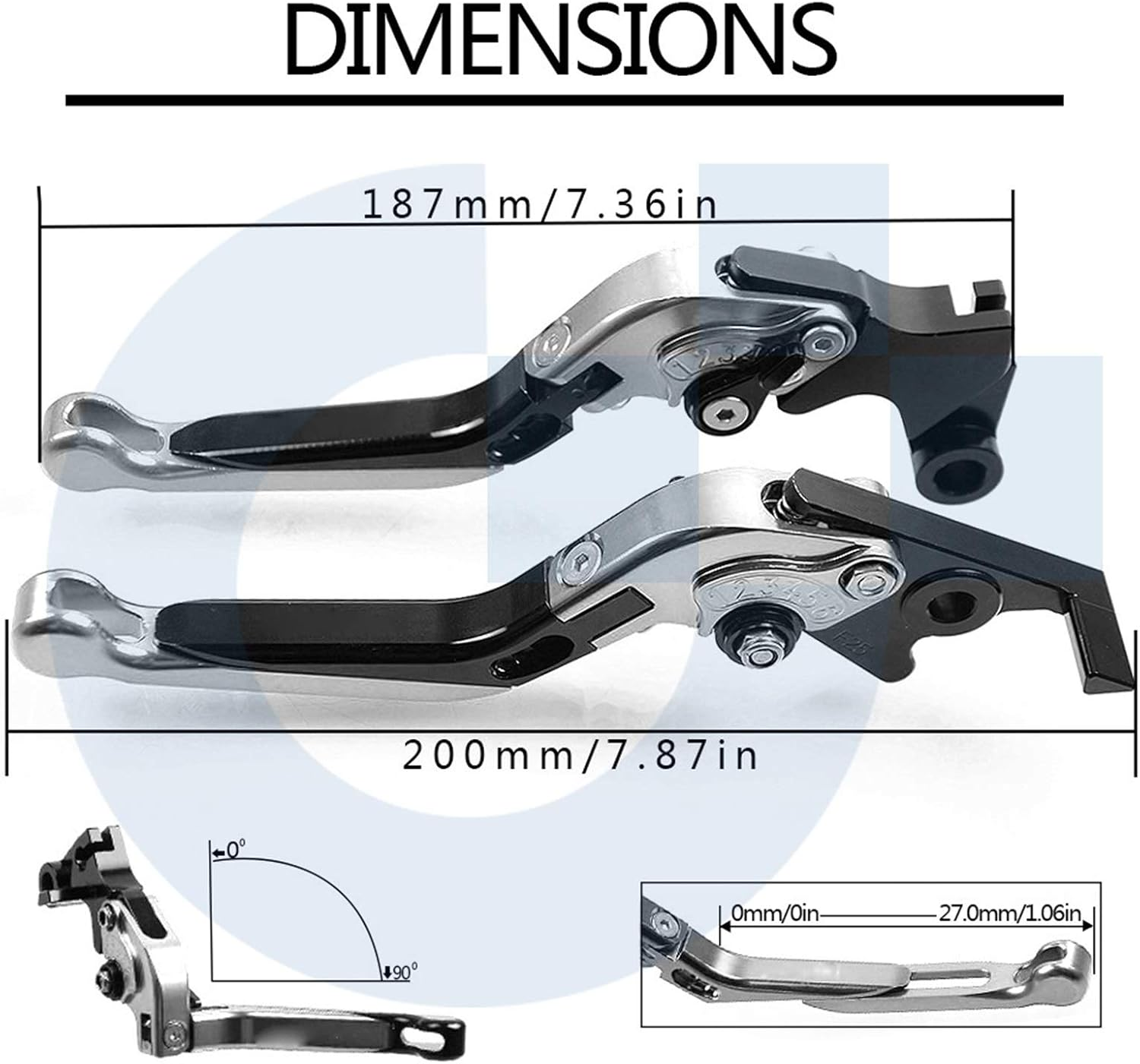Motorbike Brake Clutch Lever for CBR600RR 600 RR CBR600 RR 2003 2004 2005 2006 Motorcycle CNC Aluminum Motorbike Adjustable Lever Handle (Color : 15) image number 3