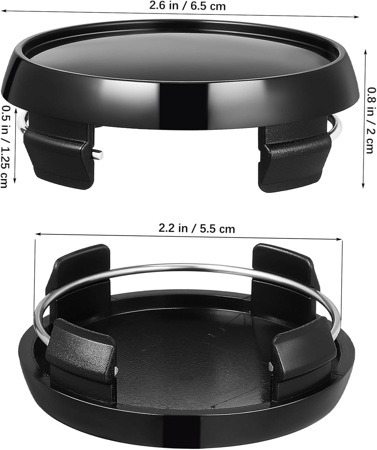 4Pcs Car Wheel Hub Caps Wheel Rim Center Caps Auto Center Hub Vehicle Rim Automotive Easy to Install Abs Material image number 3