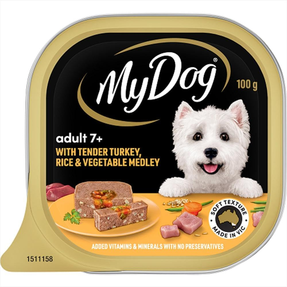 My Dog Senior Turkey and Rice with Vegetables, 100 G (Pack of 12)