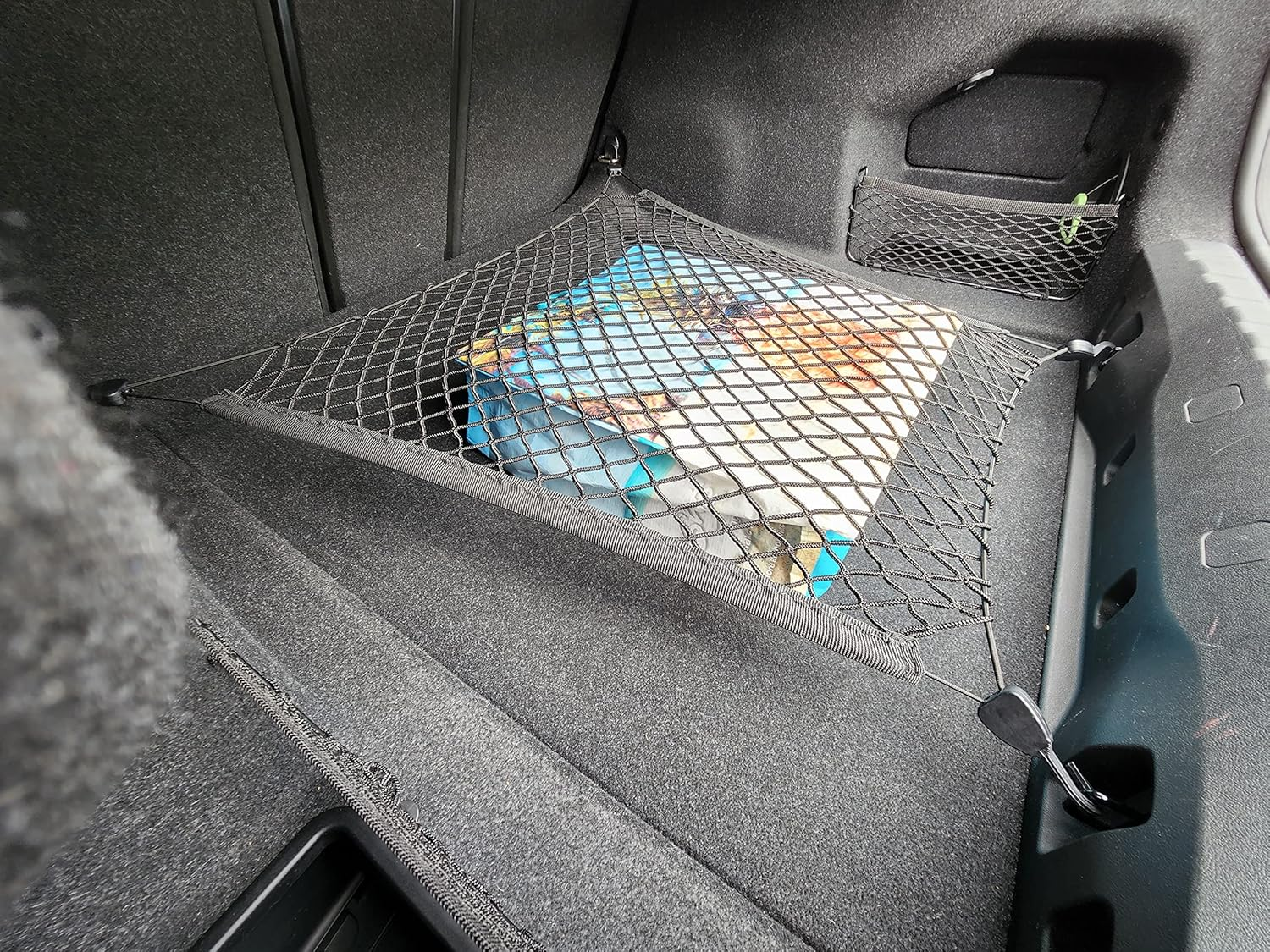 Floor Style Trunk Mesh Cargo Net for BMW 3 Series (G20) 2018-2025 - Premium Trunk Organizers and Storage - Luggage Net for Sedan - Best Car Organizer for BMW 3 Series image number 1