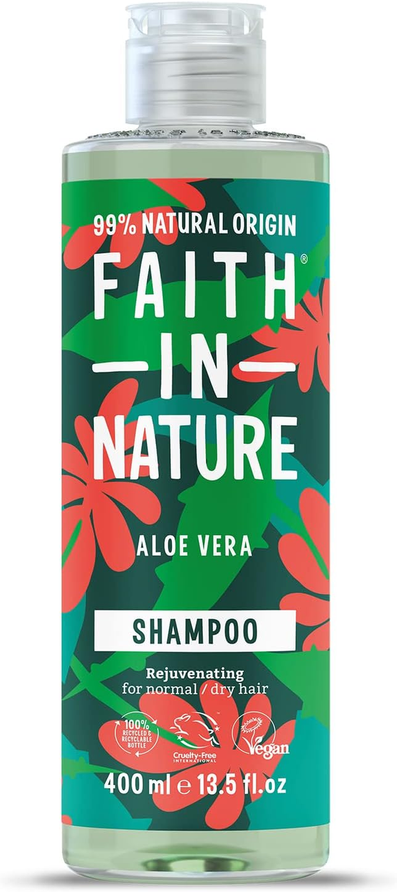 Faith in Nature Rejuvenating Aloe Vera Shampoo 400Ml for Normal to Dry Hair