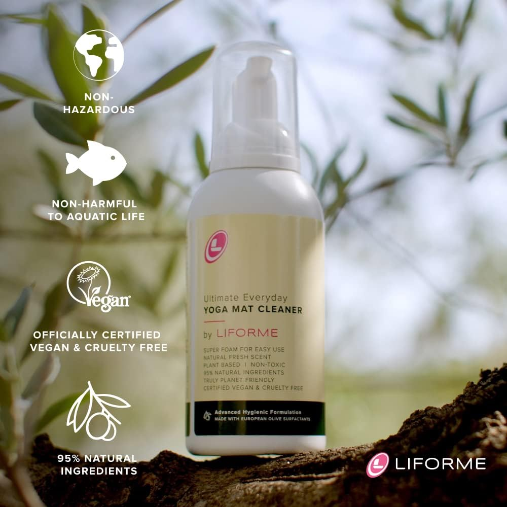 Liforme Ultimate Everyday Yoga Mat Cleaner, Eco-Friendly, Natural & Organic Yoga Mat Cleaner, Vegan, Safe for All Yoga Mats, No Sticky or Slimy Residue - Cleans, Restores, Refreshes - 150Ml/5Oz image number 1