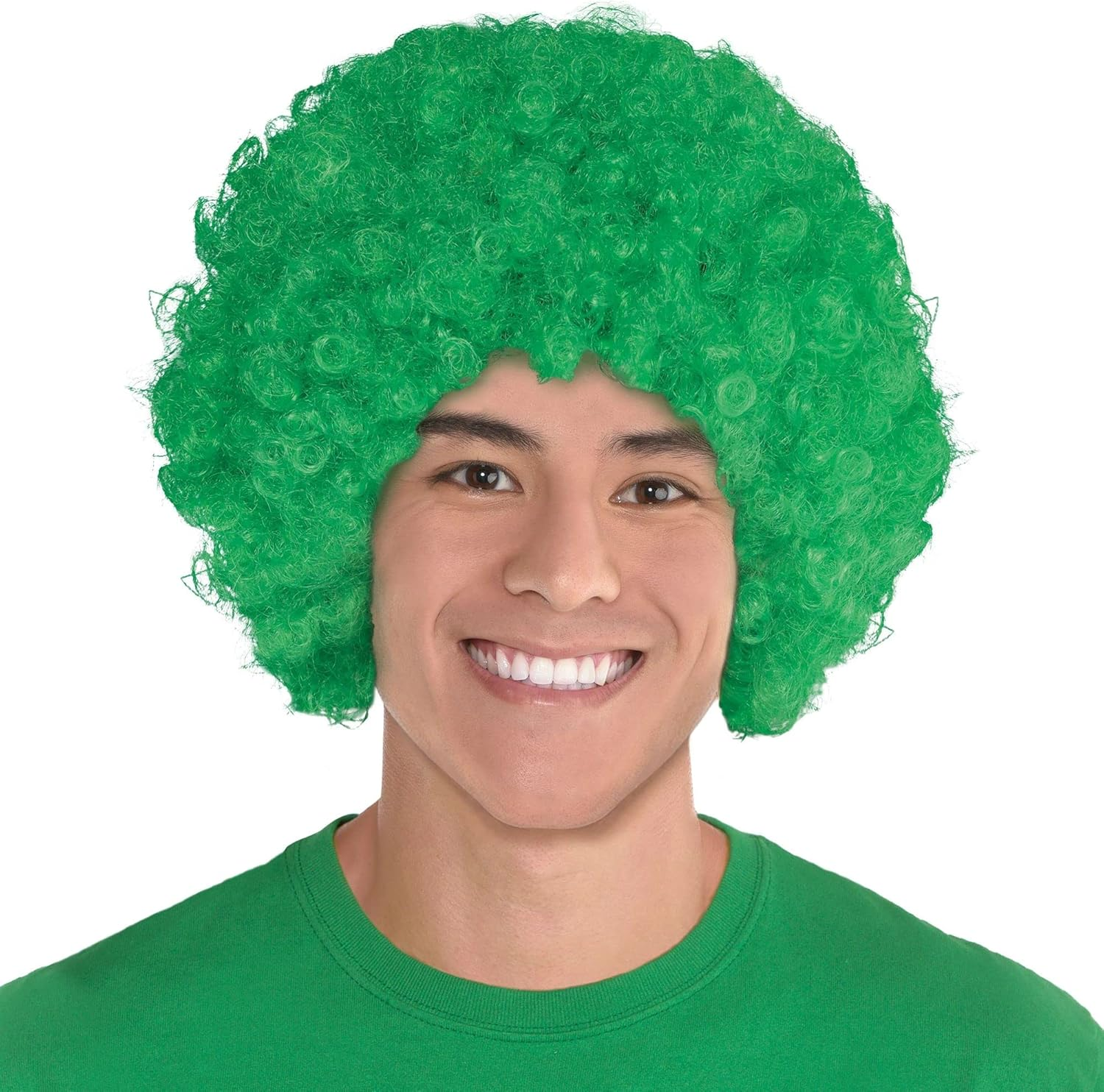 Curly Wig Fancy Dress Costume Accessory White