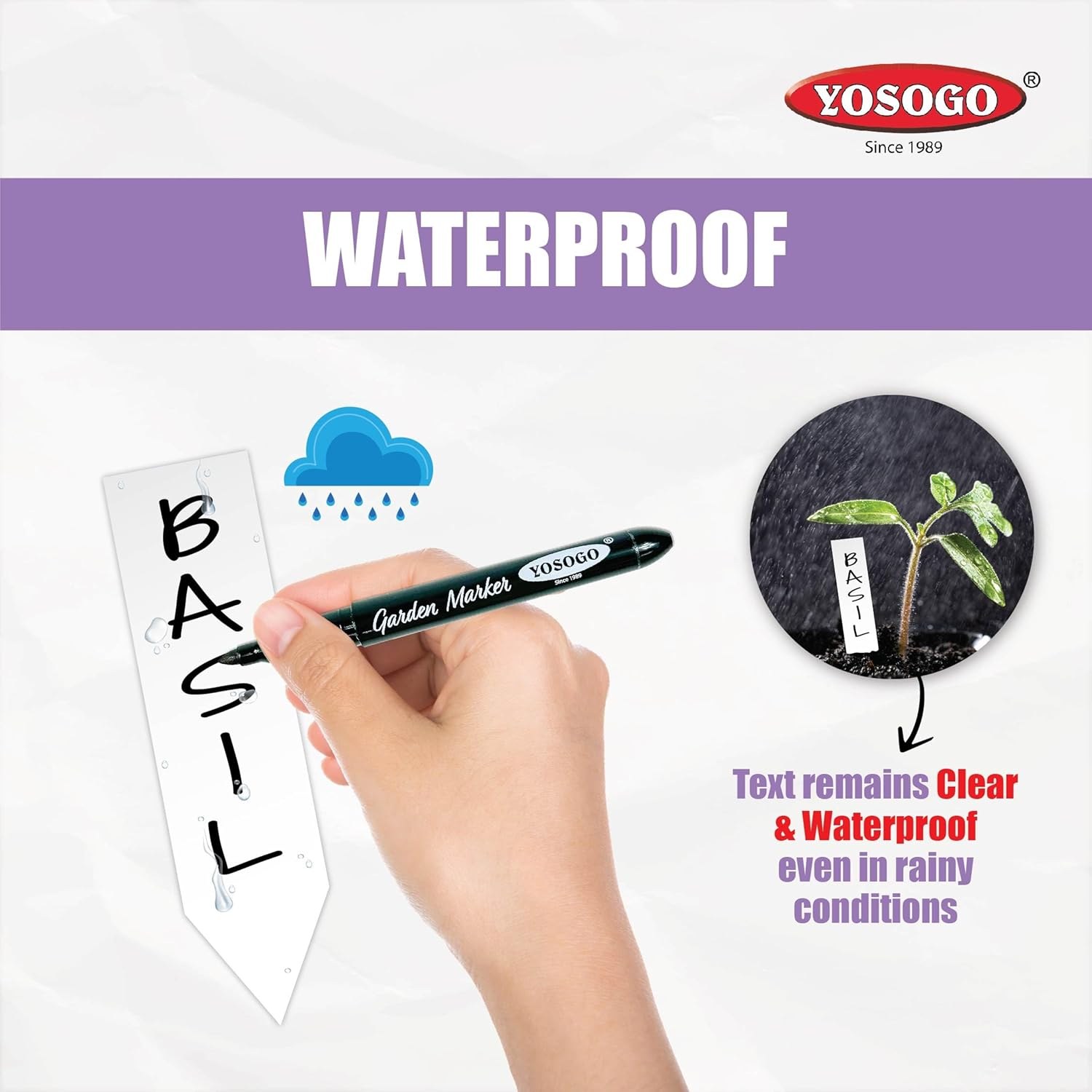 Yosogo Garden Marker - Pack of 4 (Black) image number 3