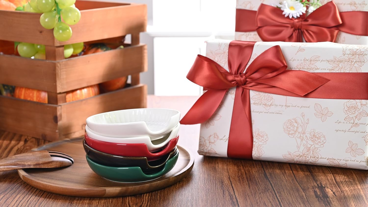 Ceramic Spoon Rest for Counter-12Cm Spoon Holder for Stove Top & Kitchen Bench,Heat Resistant,Modern White Kitchenware for Aussie Kitchen, Protects from Drips, Dishwasher Safe, 1 Pcs,(White)