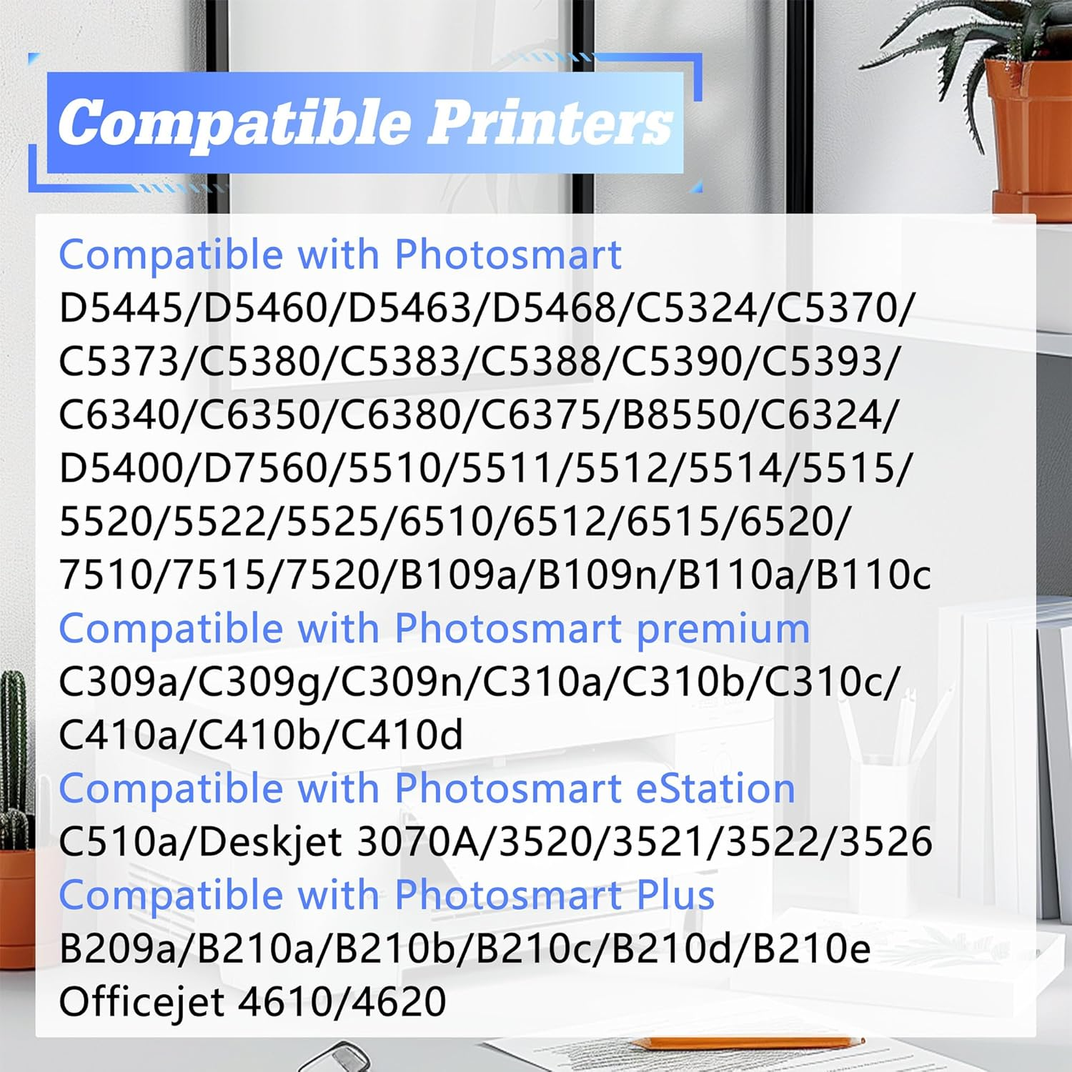 TG Imaging Compatible 564XL Ink Replacement for HP 564 XL Black Ink Cartridges for 5510 5511 5514 C310A C510 C5300 C5324 6510 Inkjet Printer (4 Pack, High Yield) image number 2