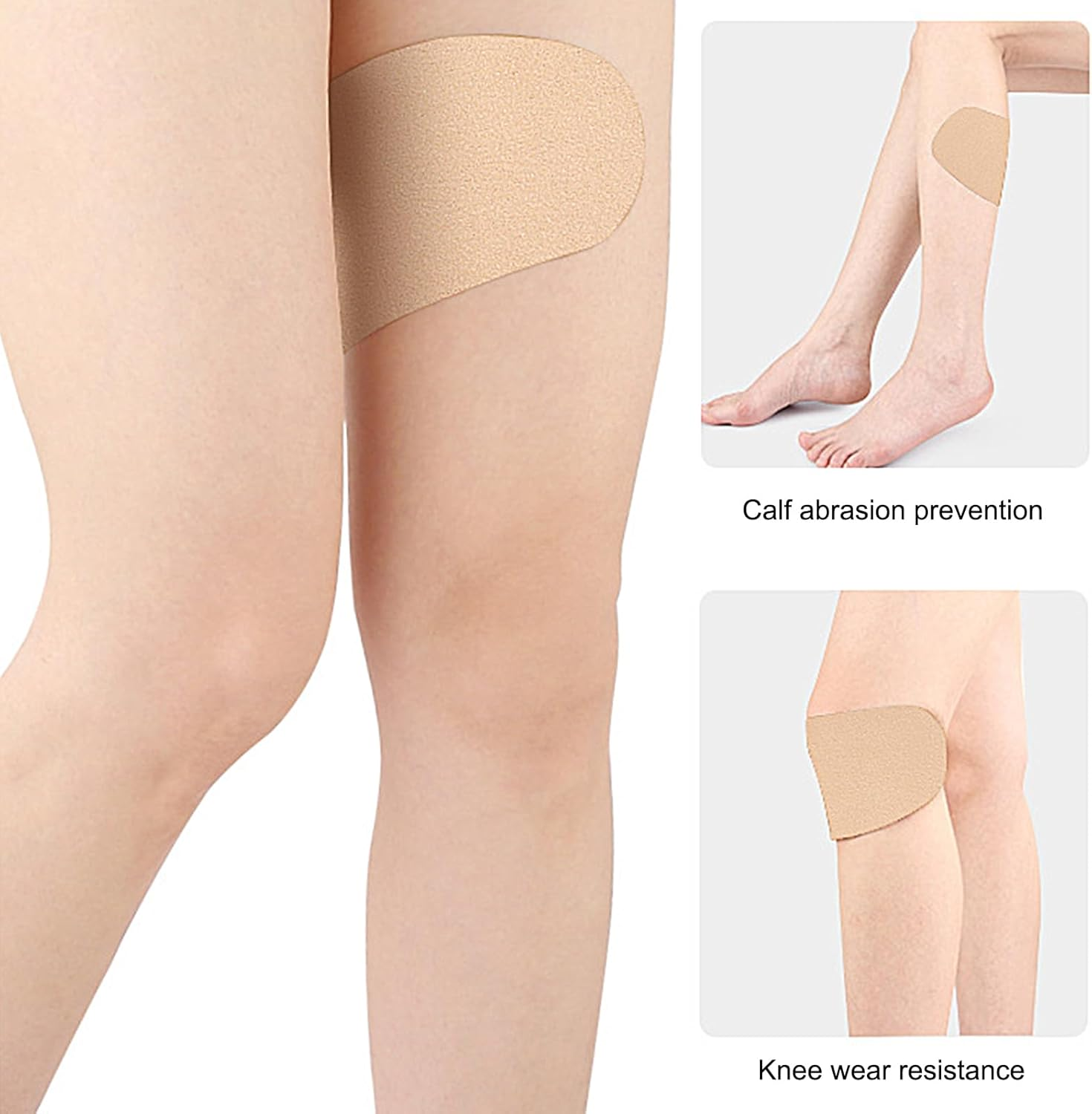 Thigh Chafing Patches - 10-Pieces Thigh Friction Prevention Pads | Women Body Protection Friction-Resistant Patches for Workout Dancing Backpacking Walking Climbing Hiking Cycling image number 3