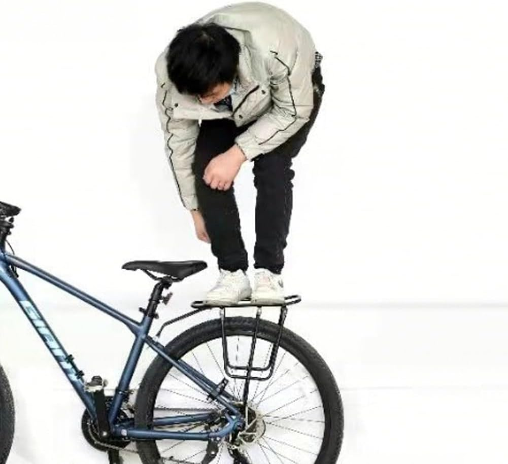 YUNNUO Bicycle Cargo Rack Rear Bike Rack,Bike Luggage Rack Fits Most Mountain Bikes and Road Bikes,130 Lbs(60Kg) Capacity image number 6