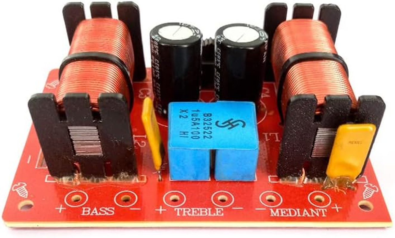 JINGERL 2PCS 150W 3Way Audio DIY Speaker Crossover Filters Hifi Stereo Treble/Alto/Bass 1000Hz/5000Hz Frequency Dividers image number 3