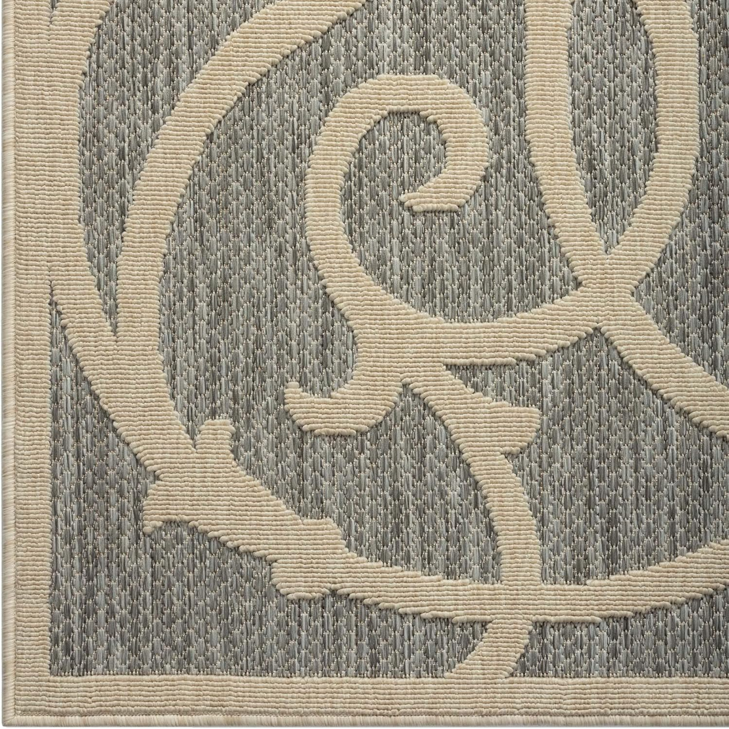 La'Grace Home LGH80300350GRE Alpha Outdoor Rug, Grey, 80 X 300 Cm Size image number 4