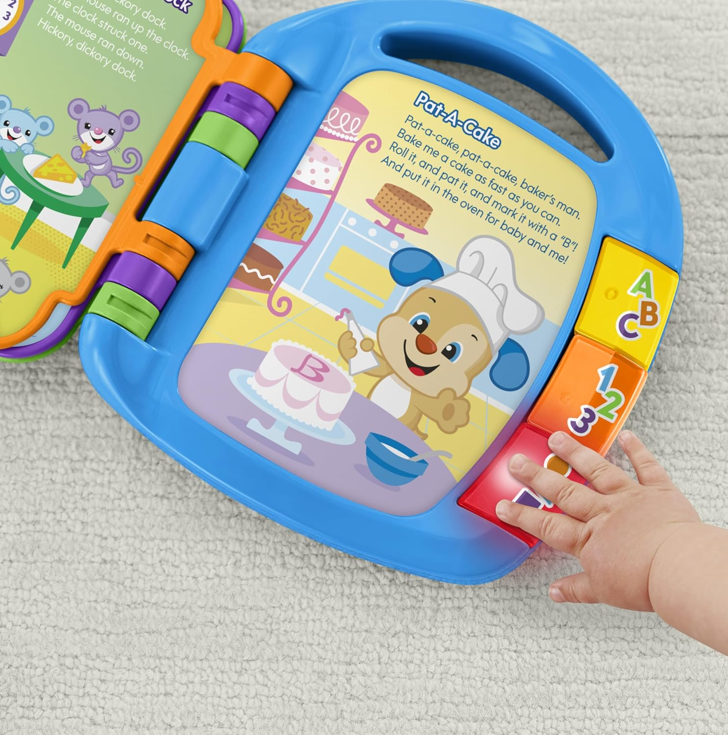 Fisher-Price Laugh & Learn Storybook Rhymes, Collection of Musical Baby Toy Books ​With Lights (Styles May Vary) image number 2
