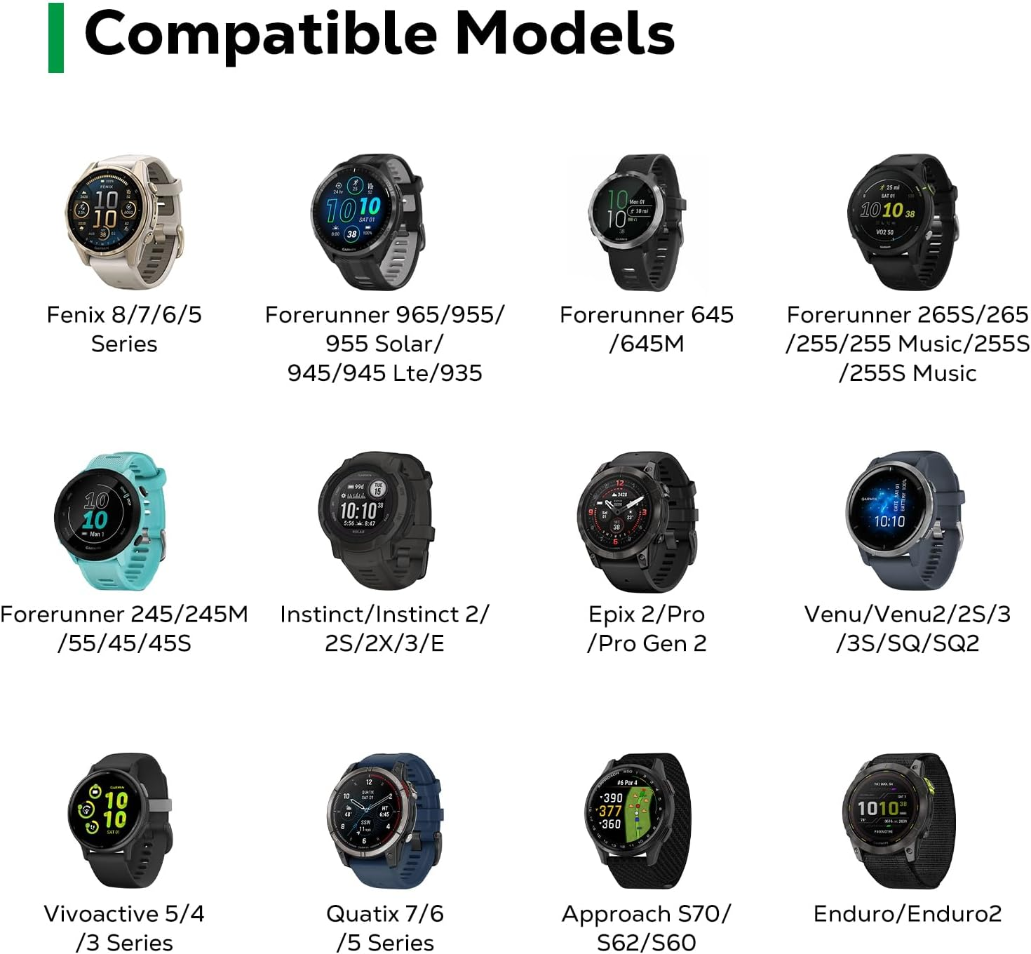 Astorgos Charger Dock Compatible with Garmin Vivoactive 3/4/4S/Venu/Fenix 7/7S/7X/5/5 Plus/5S/5S Plus/5X/5X Plus/6/6S/6X/6 Pro/6S Pro/6X Pro/Forerunner 745/Instinct, USB Data Charging Station, Black image number 3