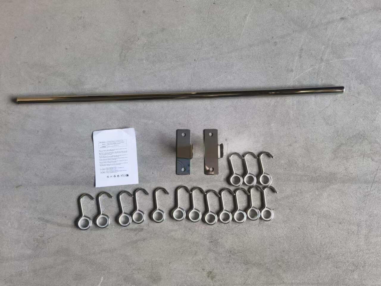 Booxihome Wall Mounted Utensil Rack, Stainless Steel Hanging Kitchen Rail with 12 Removable Hooks, Hanger Organizer for Utensil 50Cm(20") image number 4