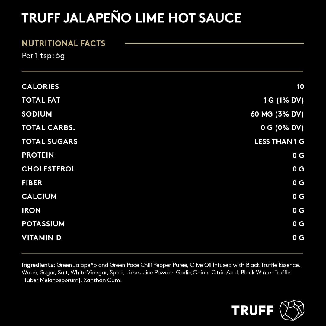TRUFF Black Truffle Jalapeno Lime Hot Sauce image number 3