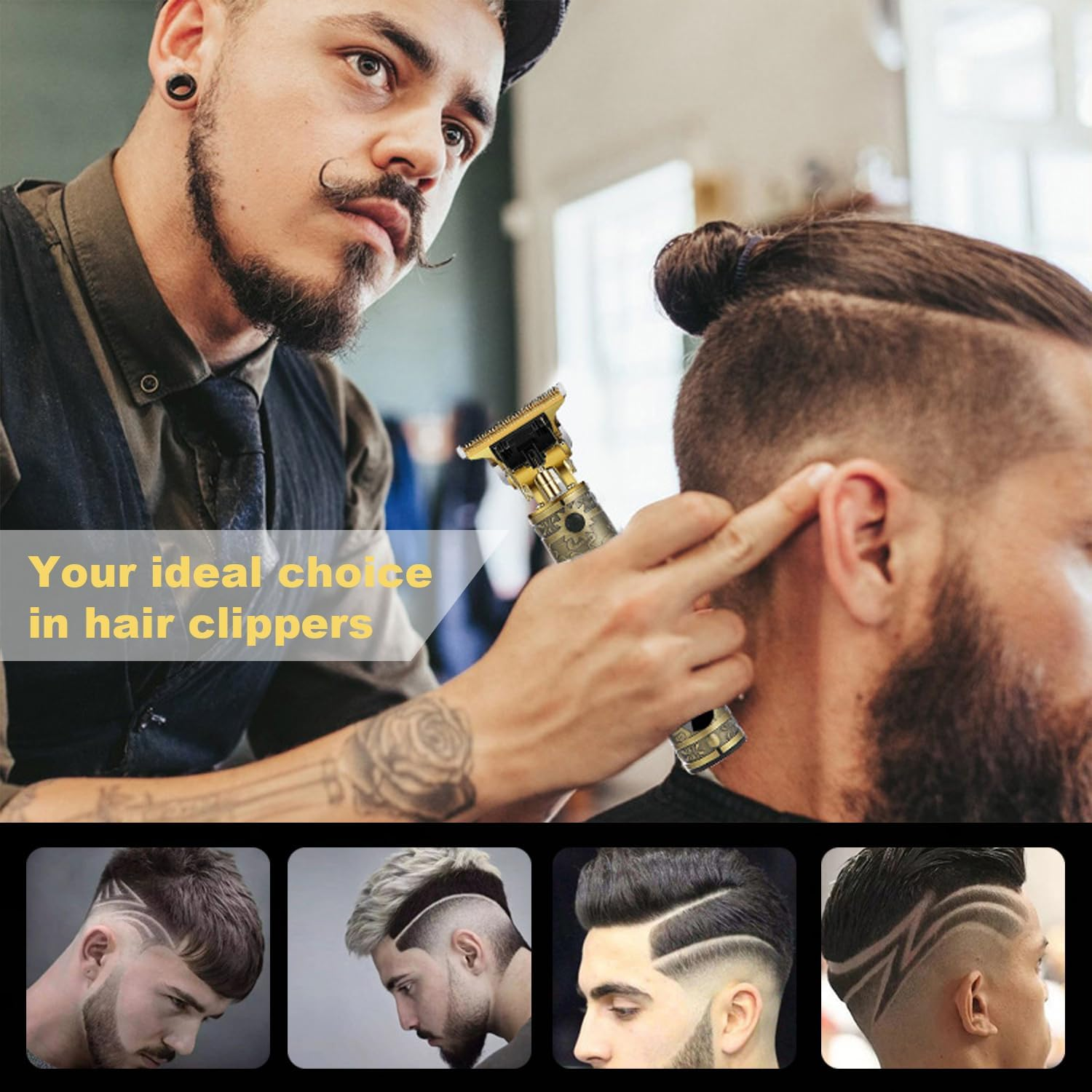 Hair Clippers for Men Head Shavers Zero Gapped Cutting Grooming Kit image number 5