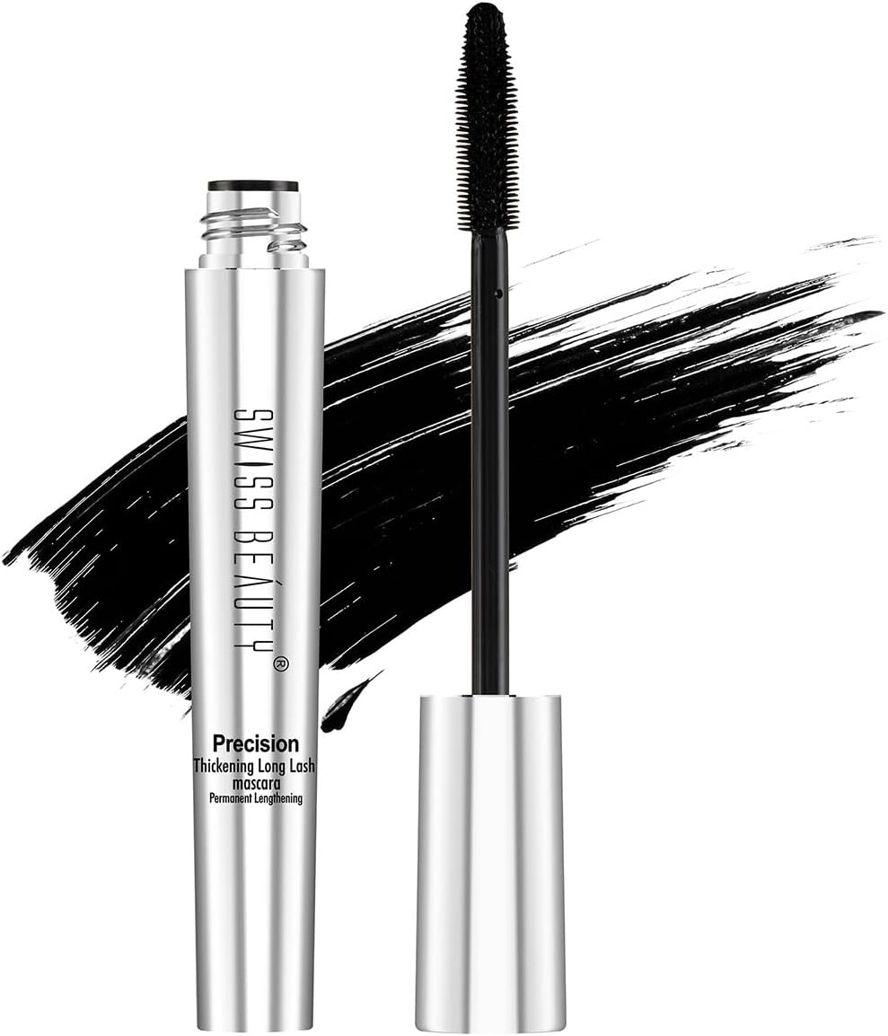 Swiss Beauty Mascara, Eye Makeup, Black, 10Ml image number 1