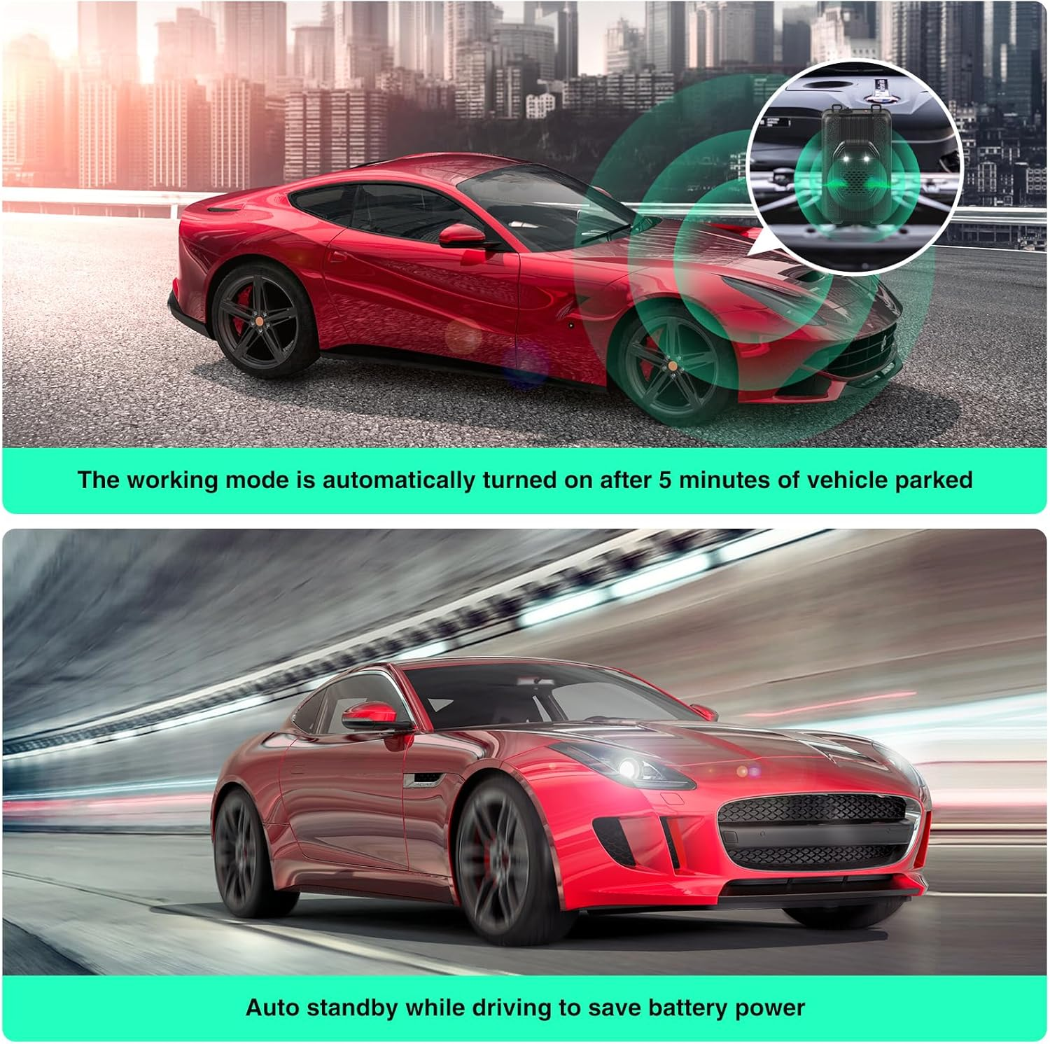 Car Rodent Repellent under Hood Rat Repellent Ultrasonic with Strobe Light,Rodent Repellent for Car Engines Squirrel Repellent for Car,3 Power Mouse Deterrent to Keeping Rodents Out of Car (4)