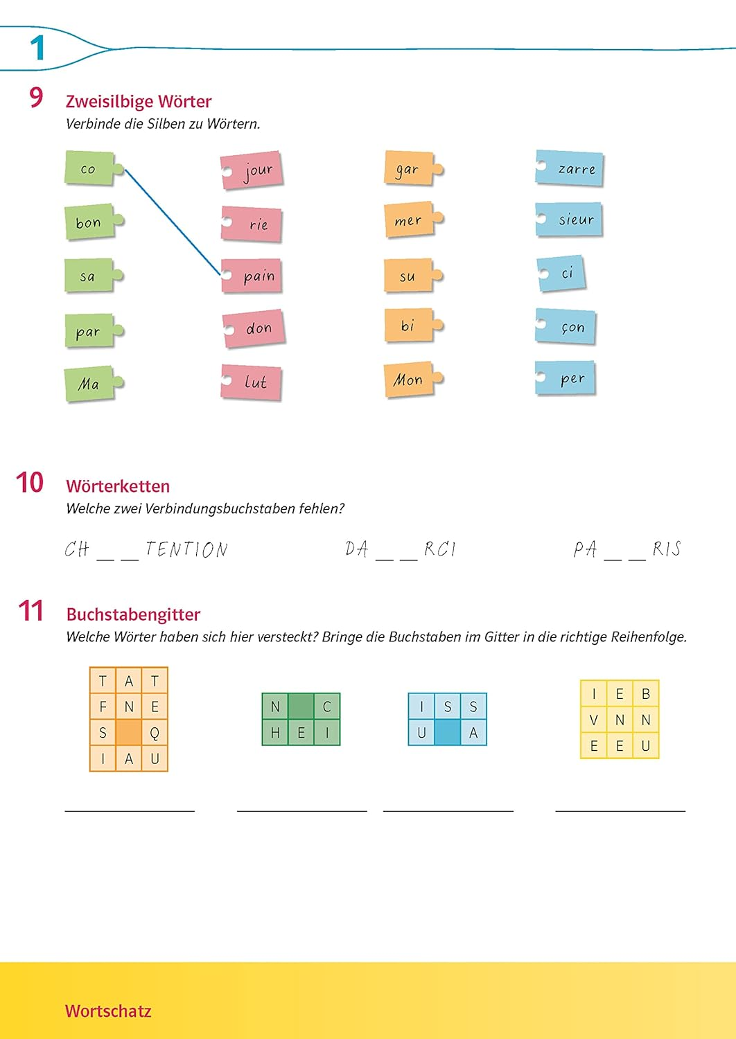 D&eacute;couvertes 1 Bayern (Ab 2017) - &Uuml;bungsblock Zum Schulbuch: 150 R&auml;tsel Zu Grammatik Und Wortschatz image number 5
