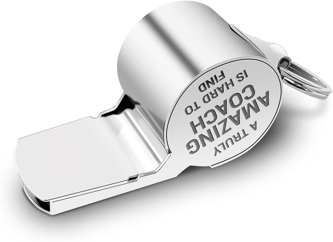 QIBAJIU Whistles with Lanyard, Coach Whistle, Gifts, Coach Gifts for Men Women-3 image number 6