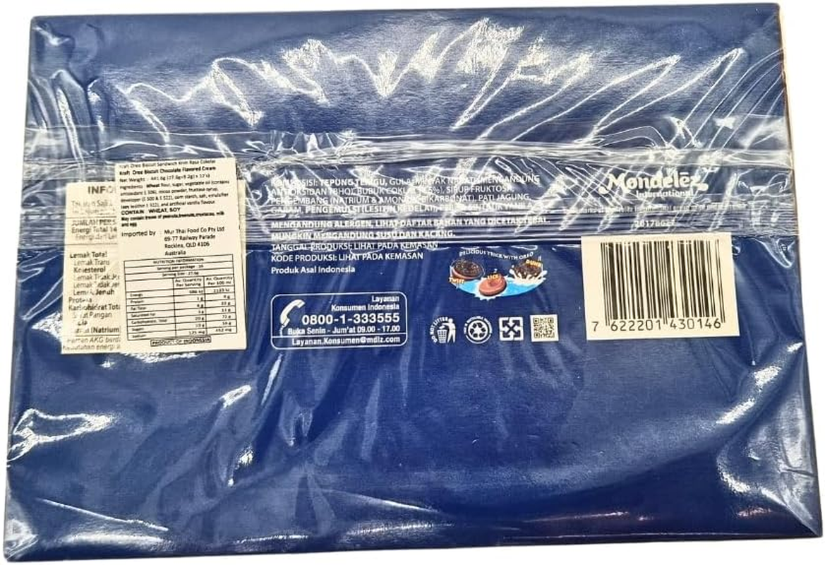 Kraft Oreo Biscuits Chocolate Flavoured Cream 36.8G*12 (Pack) image number 1