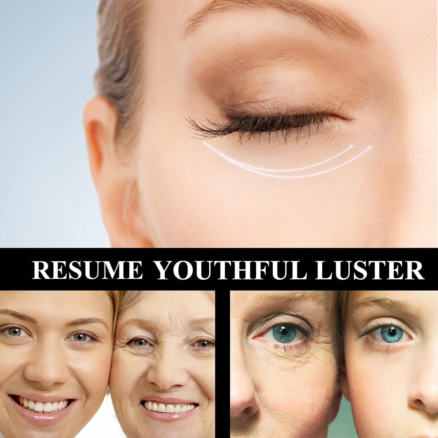 Instant under Eye Tightener, Instant Firming Eye Tightener, Lifts Firming anti Aging Auge Serum, anti Wrinkle Auge Cream, Tightening Lifting Sagging Skin for Puffiness and Bags under E/Yes (1Pcs) image number 3