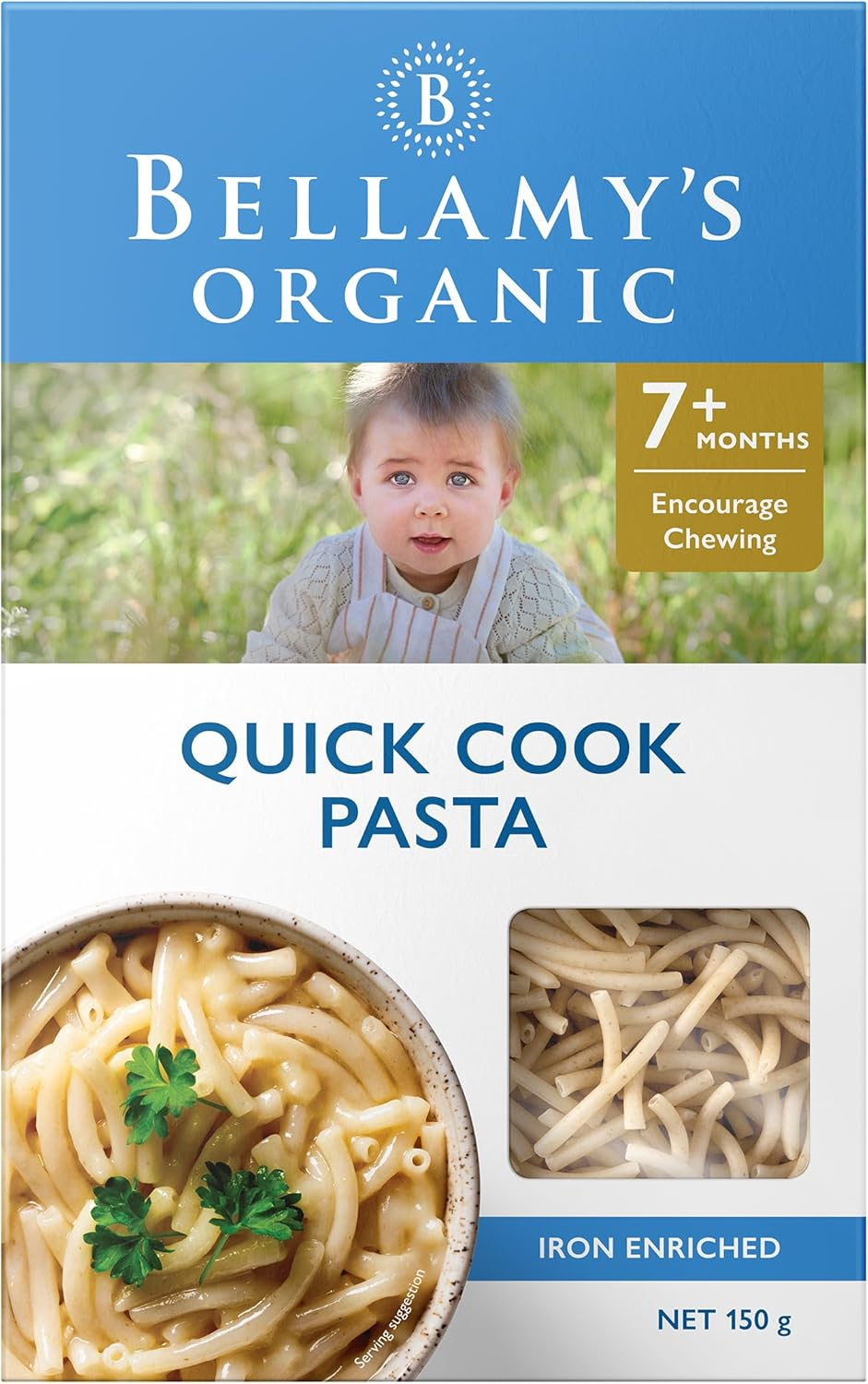 Bellamy'S Organic Quick Cook Pasta 150G