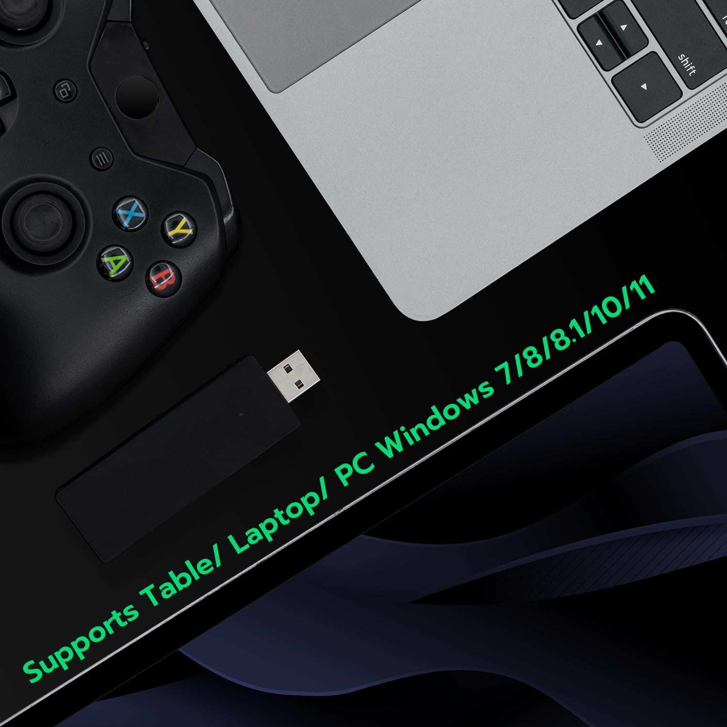 Mcbazel Wireless Adapter for Xbox One, Gaming Receiver Compatible with Windows 7, 8, 8.1, 10,11/ Pc/Xbox One S&X/Xbox Elite 1/2 image number 4