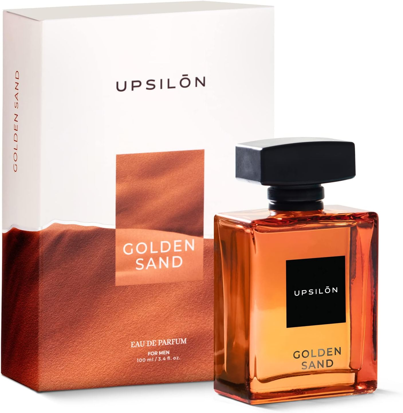 UPSILON Eau De Parfum Premium Long Lasting Fresh & Powerful Fragrance Spray Travel Friendly Luxury Parfum Scent | Men&rsquo;S Perfume |100Ml - Pack of 1 (Golden Sand) image number 4