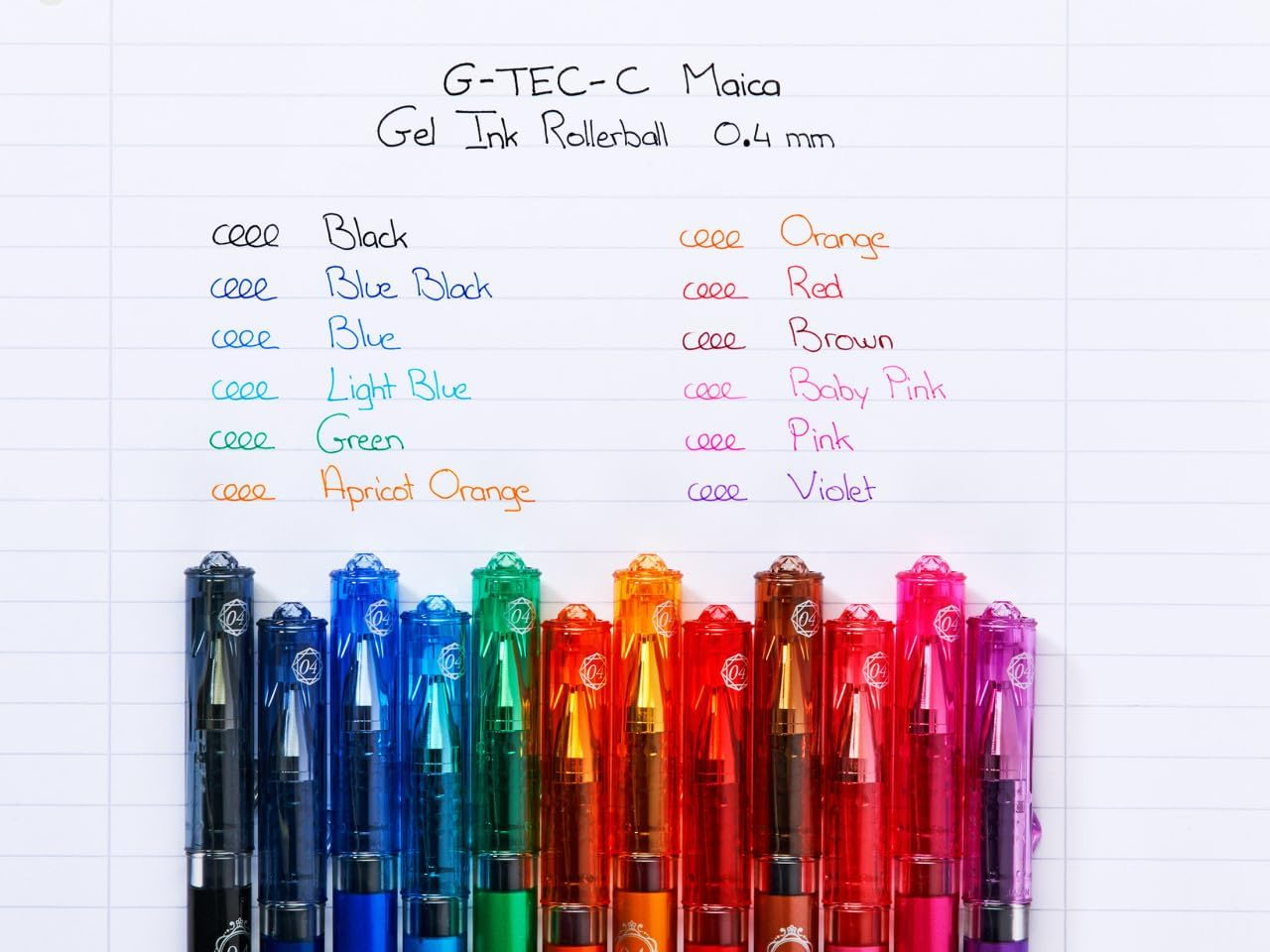 Pilot G-Tec-C Maica Rollerball Pen, 0.4Mm, Blue image number 5