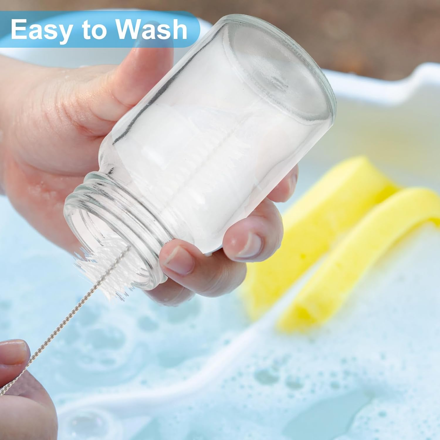 12Pcs 60Ml Glass Juice Bottles with White & Black Lids-2Oz Small Reusable Shot Bottles with Labels, Leakproof Clear Vials for Juice, Ginger, Wellness Drinks, Portable & Dishwasher Safe image number 2