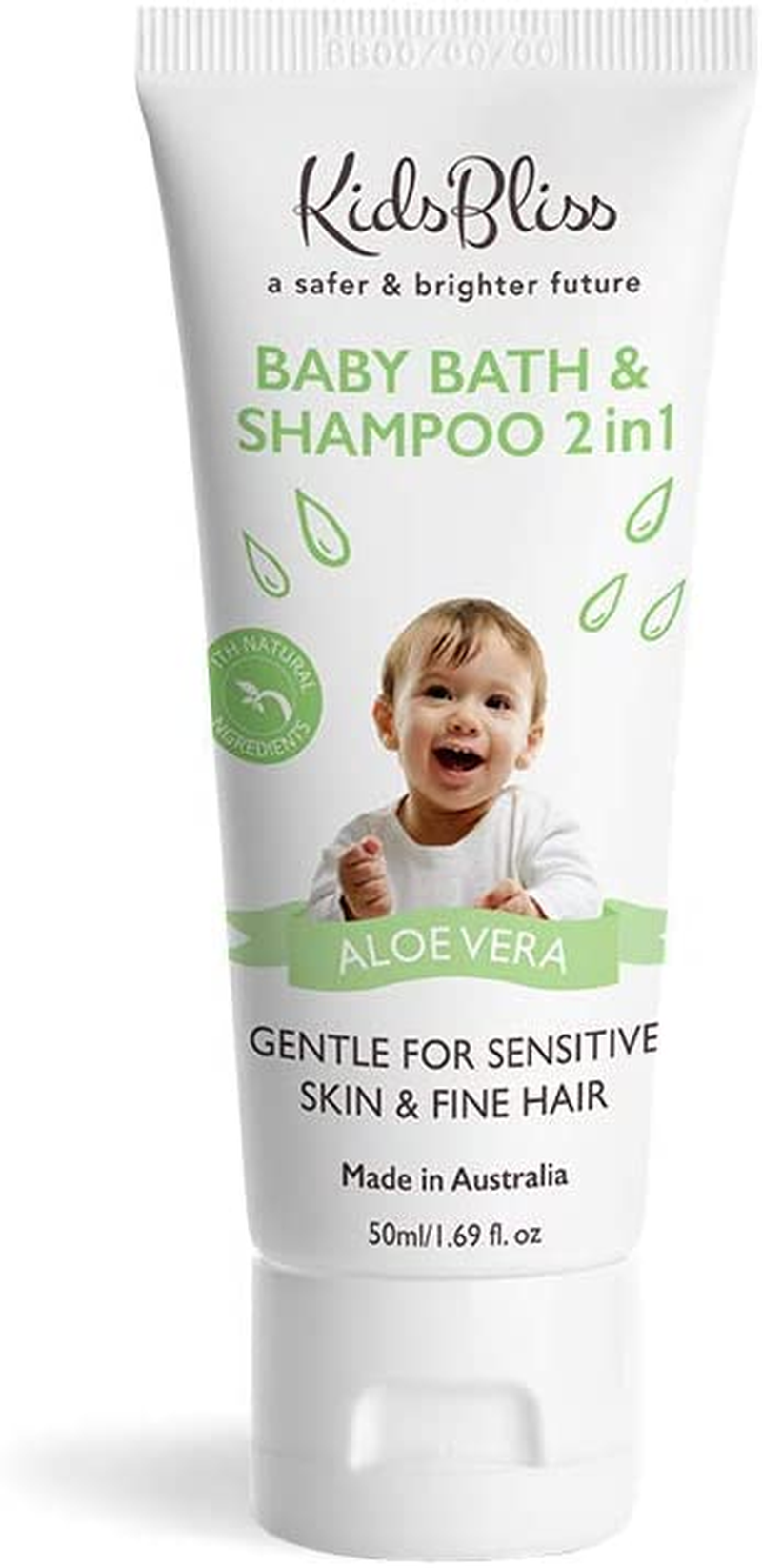 Kids Bliss Baby Bath&Shampoo 2In1 Aloe Vera 50Ml, 50 Millilitre