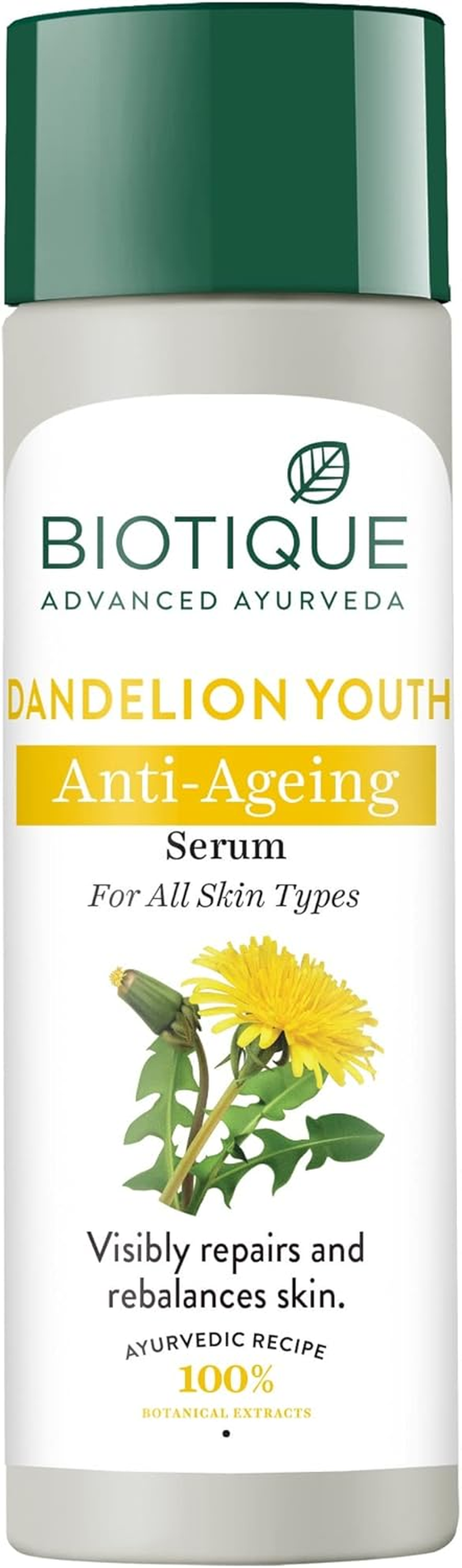 Biotique Bio Dandelion Visibly Ageless Serum, 190 Ml/6.42Oz. image number 1