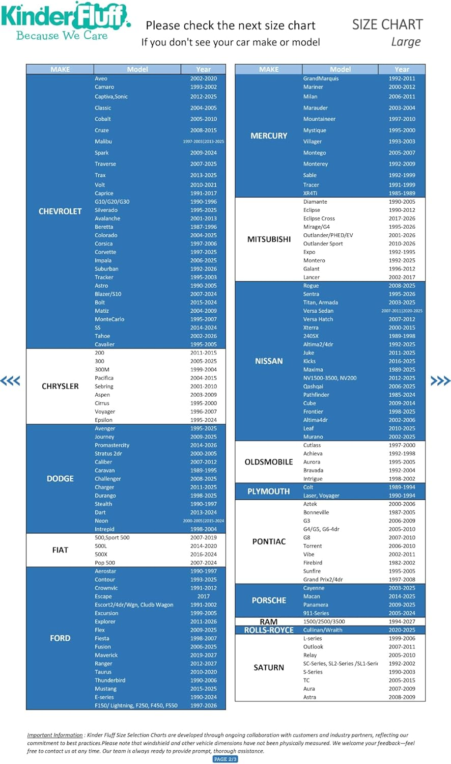 Kinder Fluff Windshield Sun Shade -Certified Automotive Accessories Blocking 99.87% UVR- Sunshades Protector for Steering Wheel, Car Seat & Car Accessories Interior - Window Shade (Large) image number 3