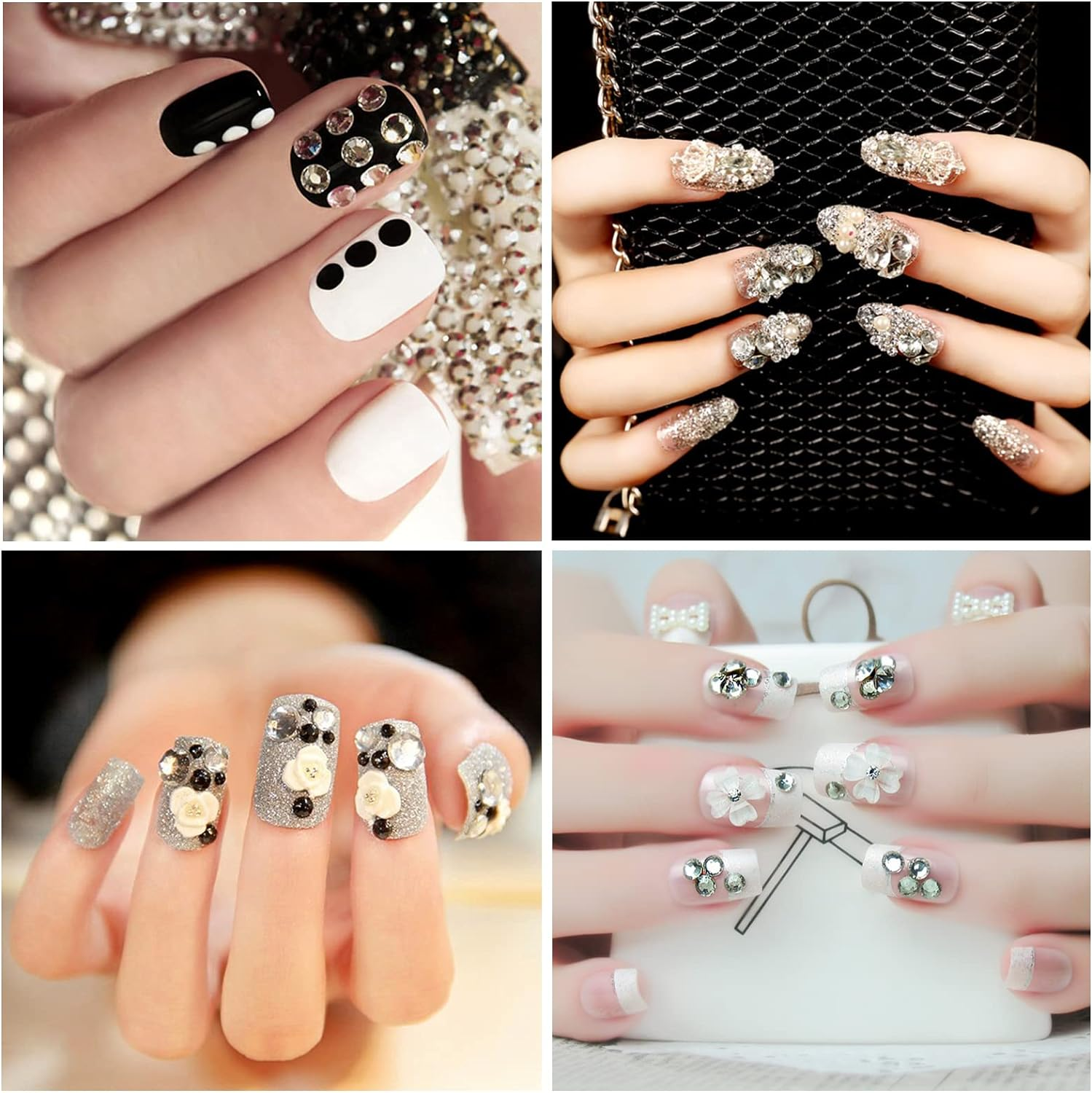 Meafeng Gem Stickers, 14 Colors, Self Adhesive, Bling Rhinestone Jewels, Stick on Gems for Face Makeup, Body, Nails, Festivals, Crafts, Weddings Embellishments (14 Sheets, 2310 PCS) image number 6