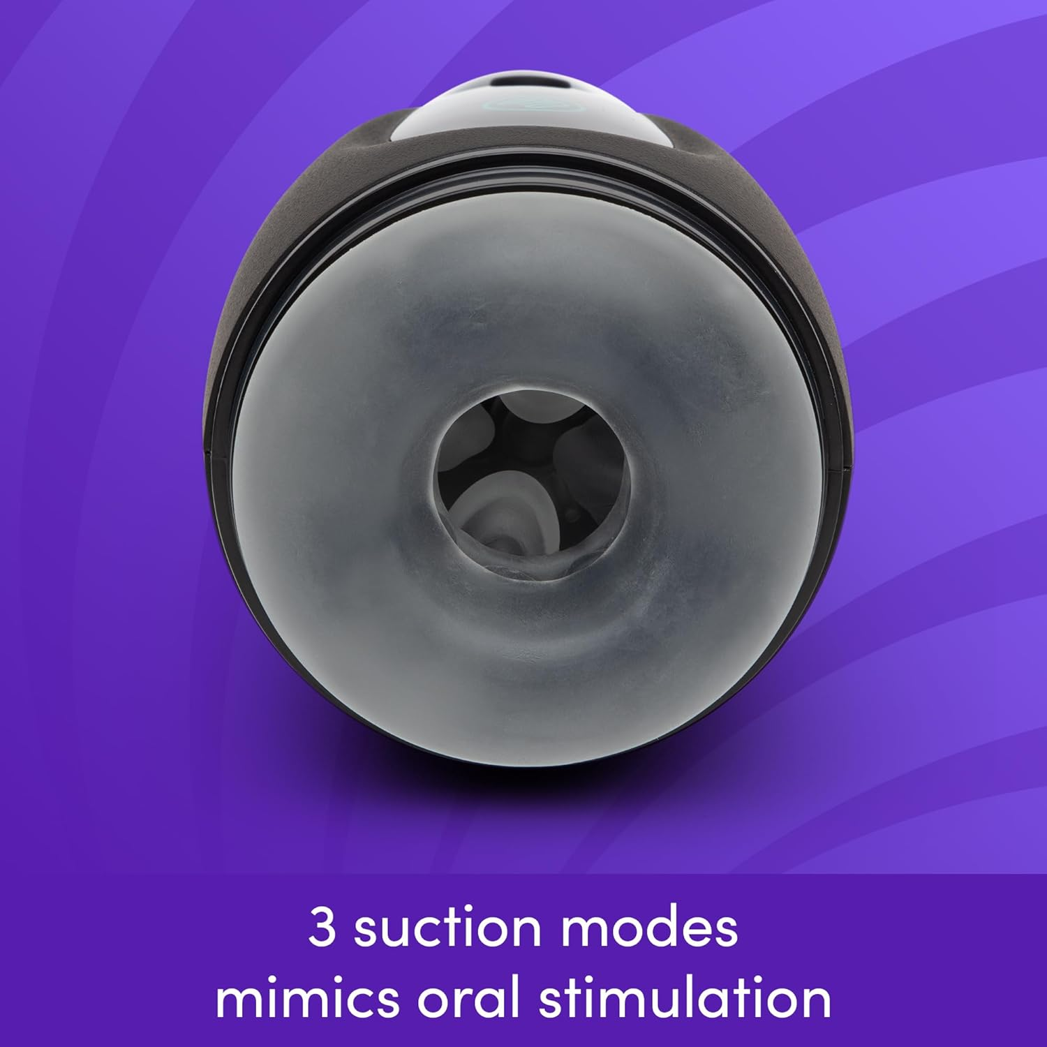 Lovehoney Blowmotion Sucking & Vibrating Male Masturbator - 4 Inch Soft Textured Canal Male Sex Toy - 3 Suction Modes, 2 Speeds & 4 Vibration Patterns - Rechargeable Adult Sex Toy for Men - Black image number 1
