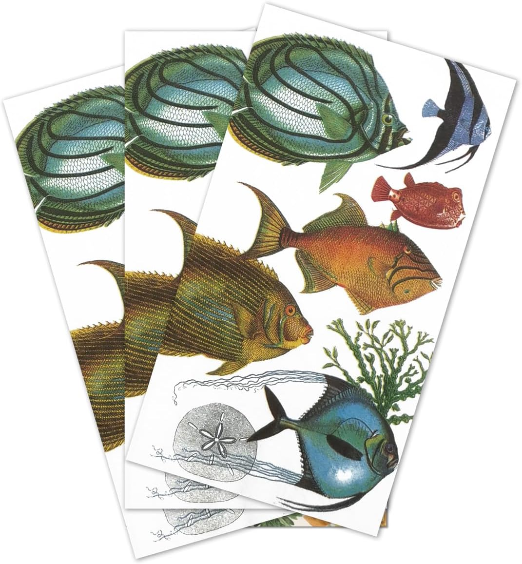 Zelten 2-Ply 15 Count Colored Paper Hostess Napkins Shabby Chic Napkins for Wedding Dinner Tea Party Decoration E (Mockingbird, 1)