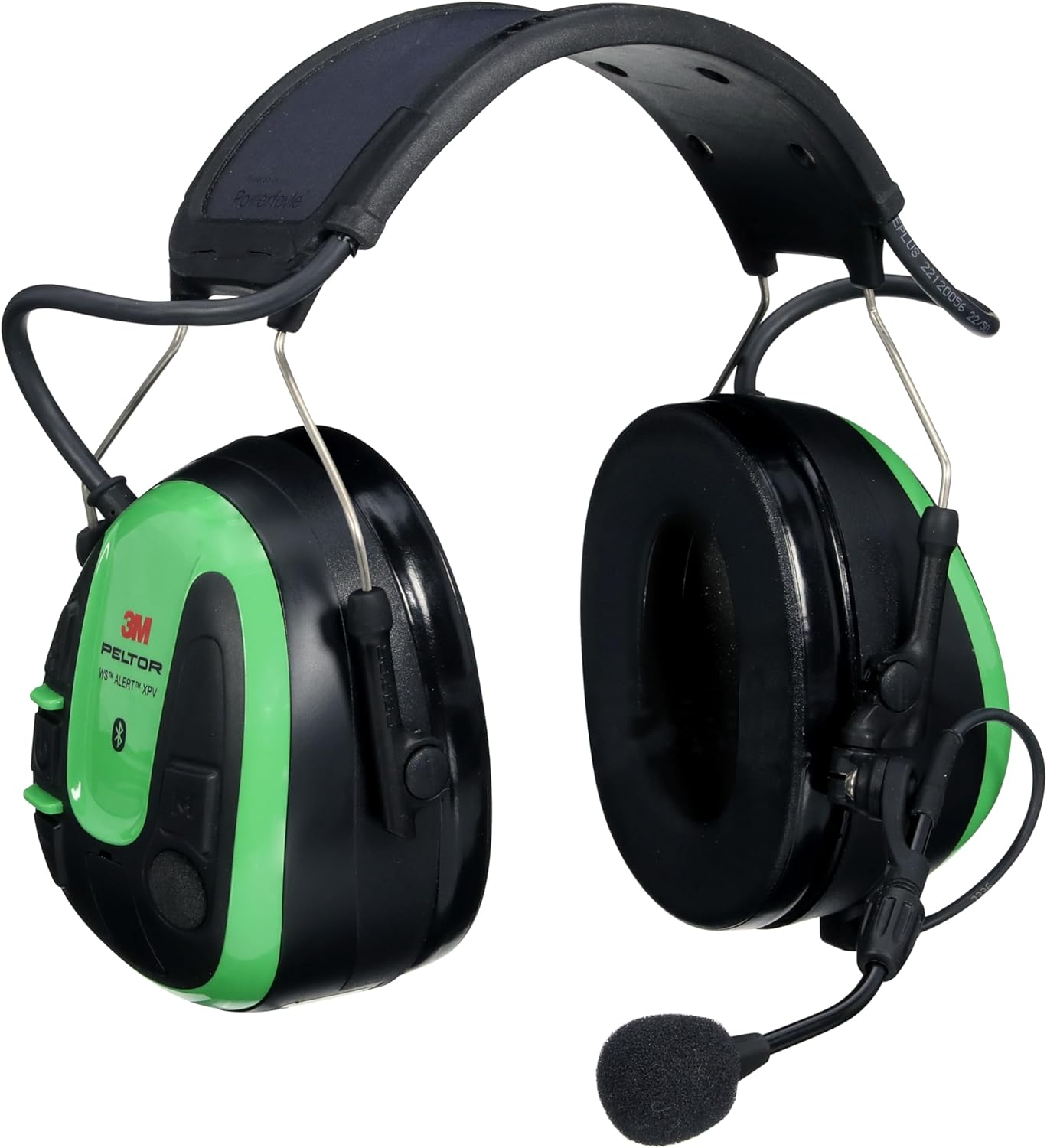 3M&trade; PELTOR&trade; WS&trade; Alert&trade; XPV MRX21A1WS7 Headset, Powerfyle&trade; Cell, App, Headband, Multipoint Bluetooth, Green, 10 Ea/Case image number 4